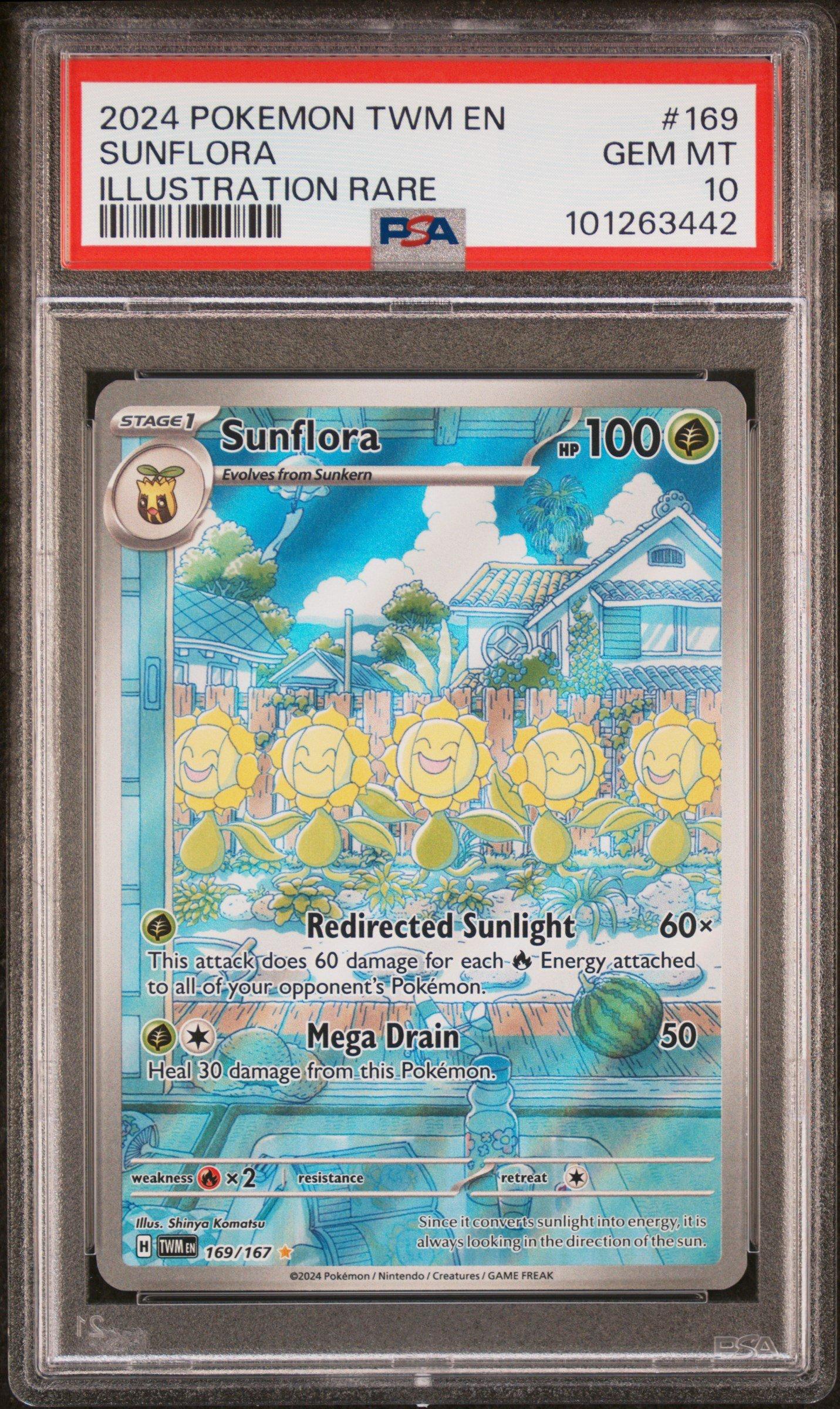 2024 Pokemon Twm En-twilight Masquerade 169 Sunflora Illustration