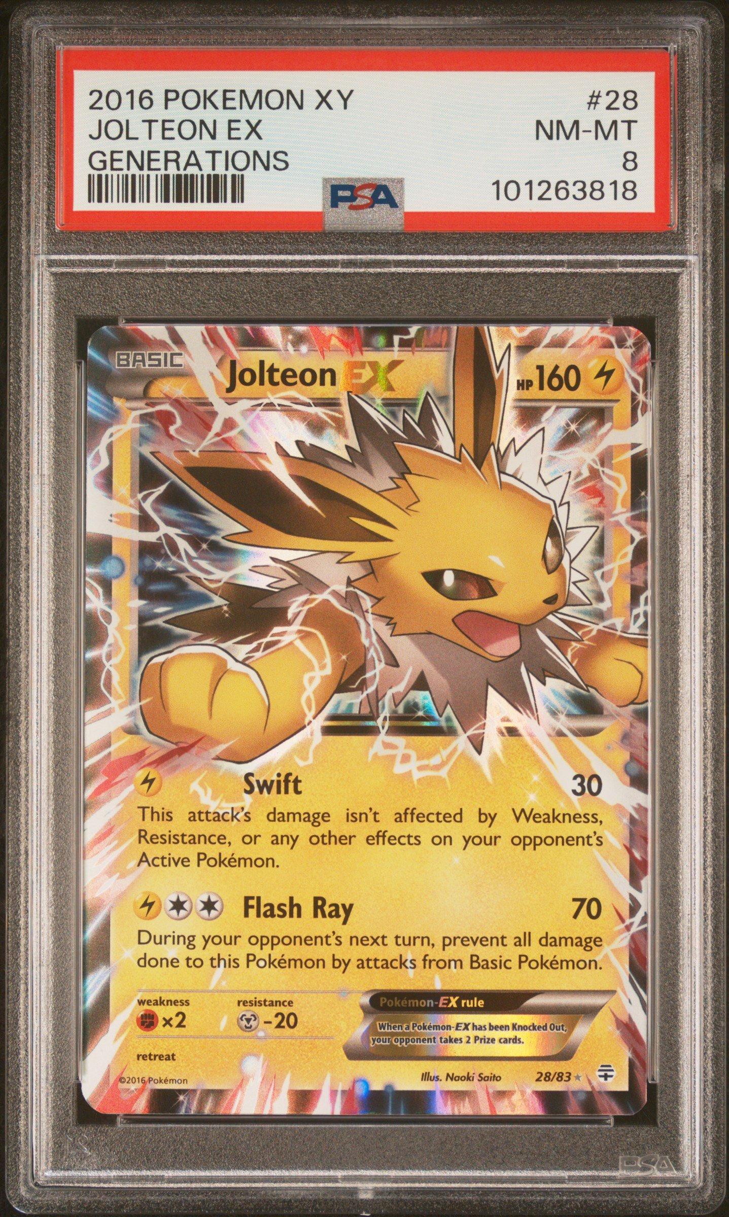 2016 Pokemon Xy Generations 28 Jolteon Ex PSA 8 | GameStop