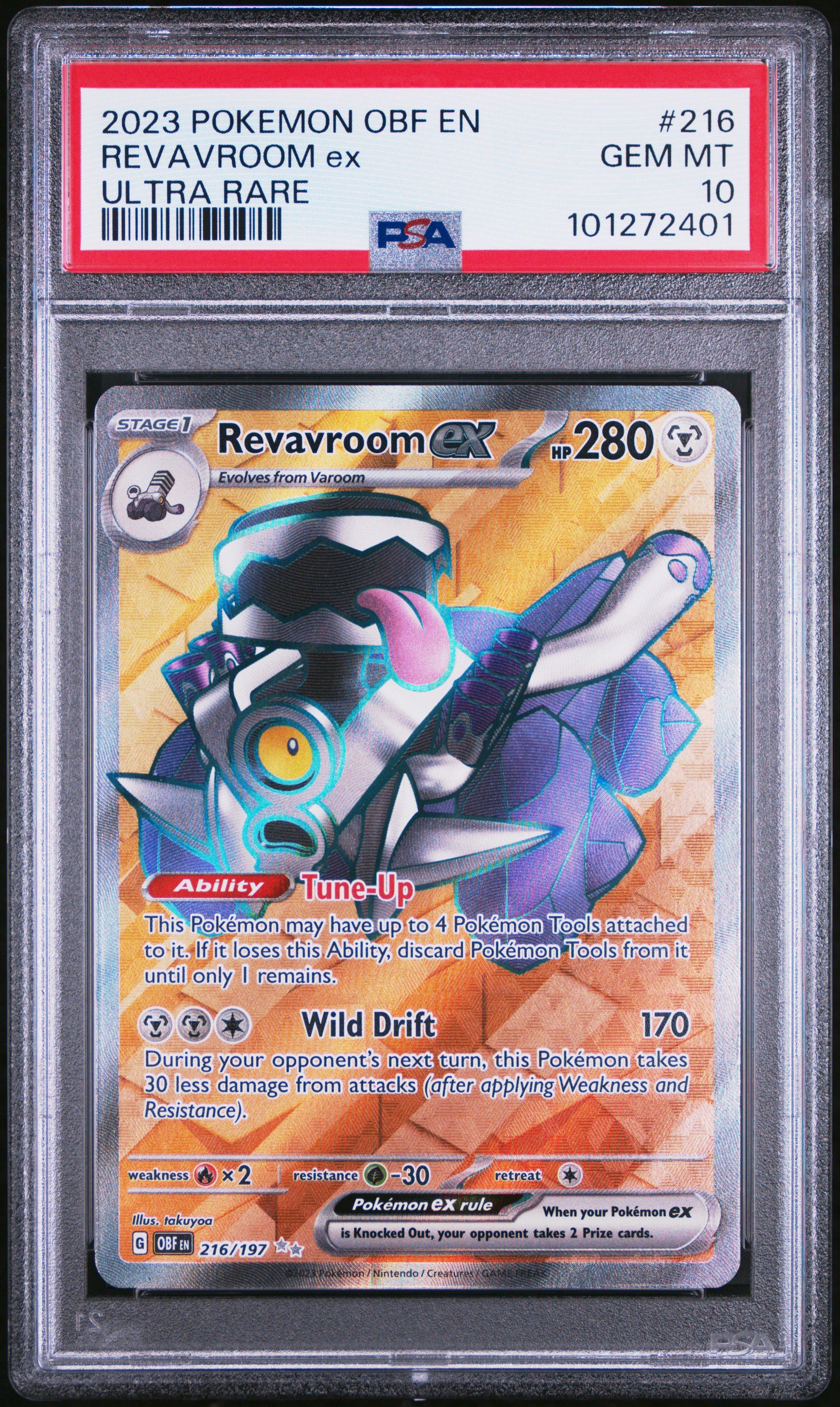 2023 Pokemon Obf En-obsidian Flames 216 Revavroom Ex Ultra Rare PSA