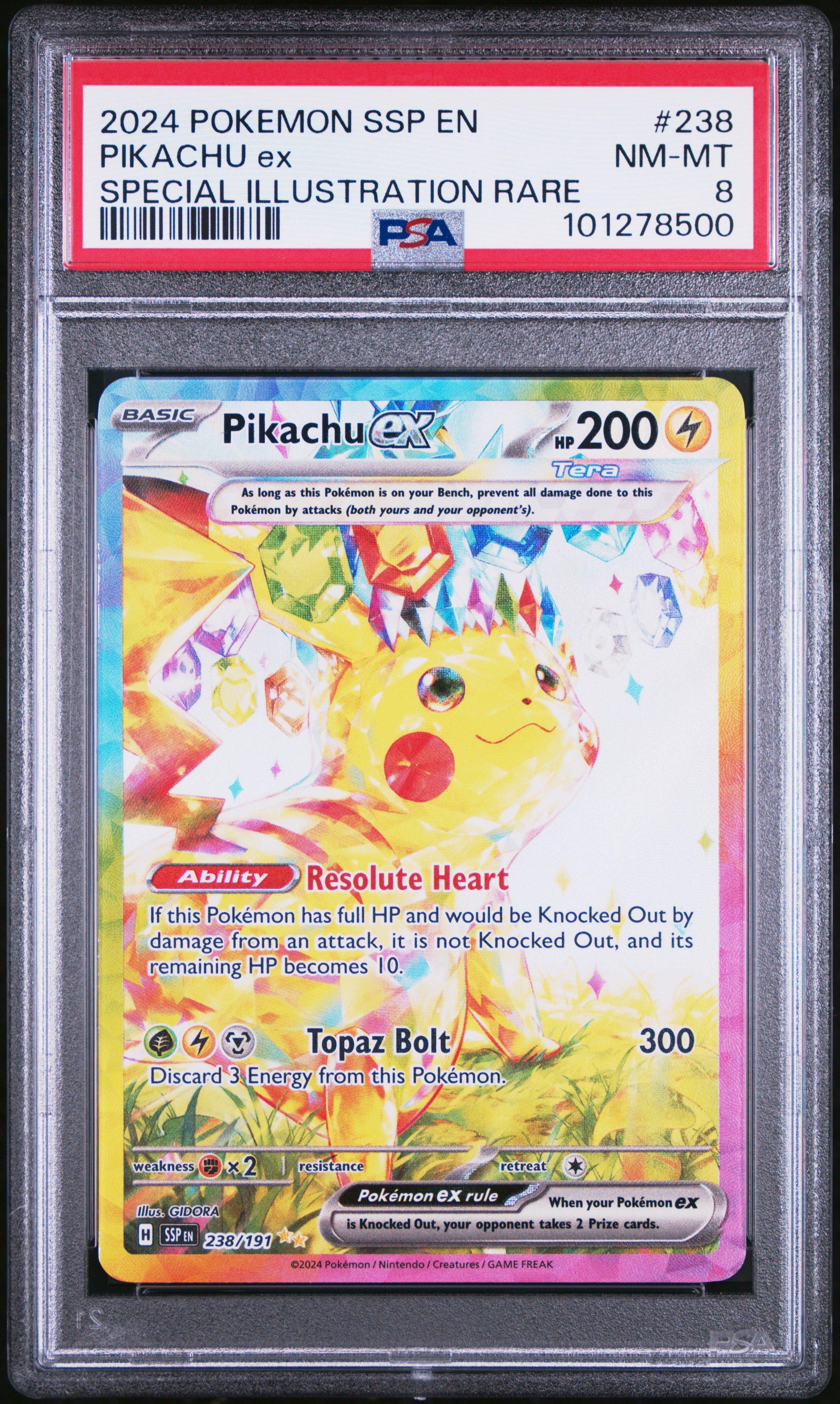2024 Pokemon Ssp En-surging Sparks 238 Pikachu Ex Special