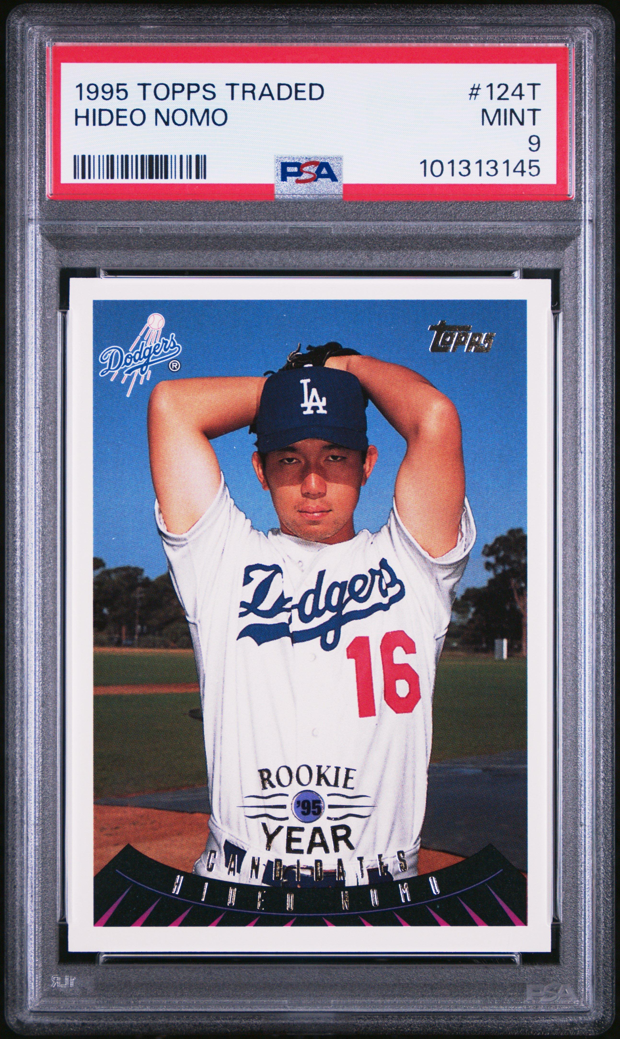 1995 Topps Traded 124t Hideo Nomo PSA 9 Graded Card | GameStop