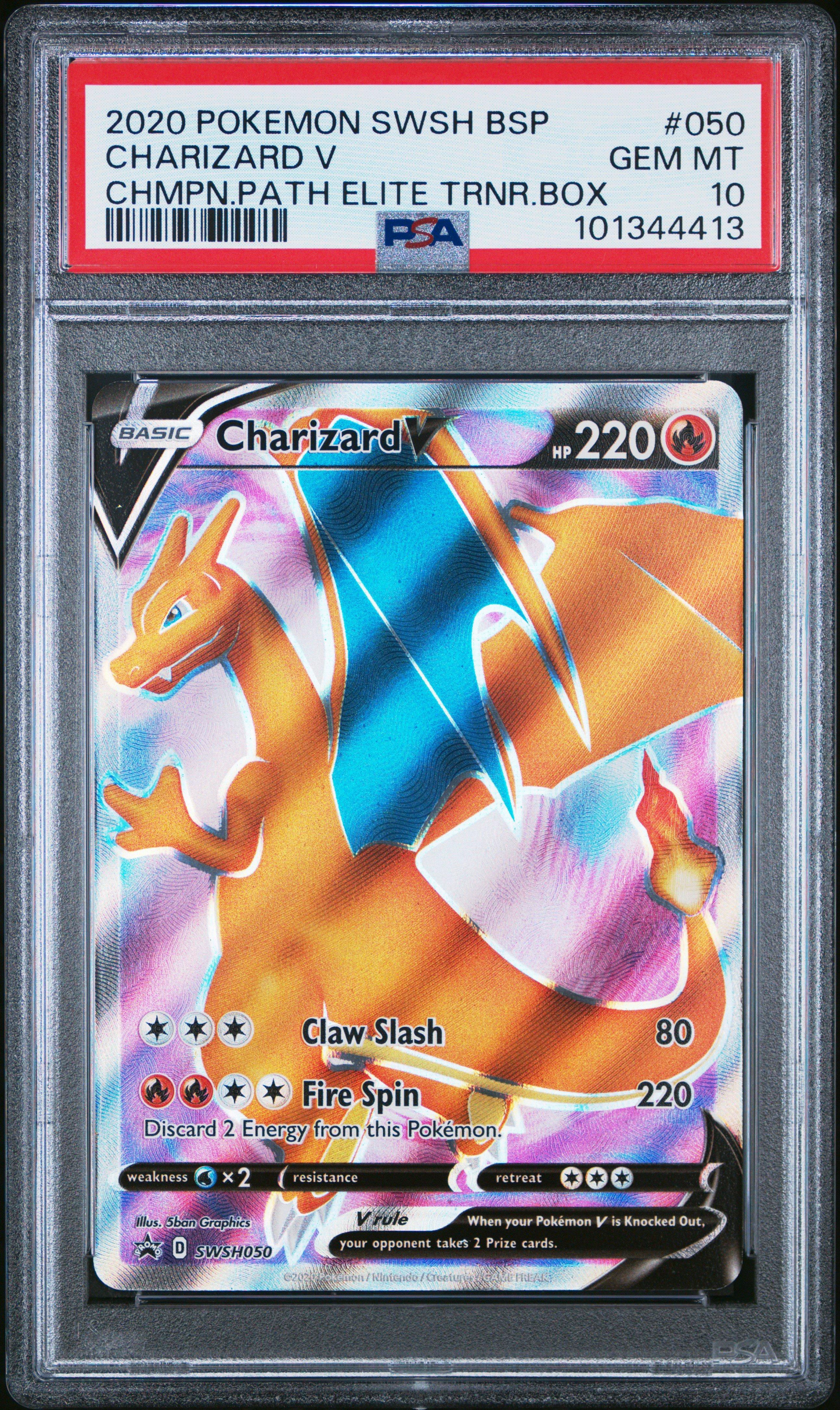 2020 Pokemon Swsh Black Star Promo 050 Charizard V Champion's Path