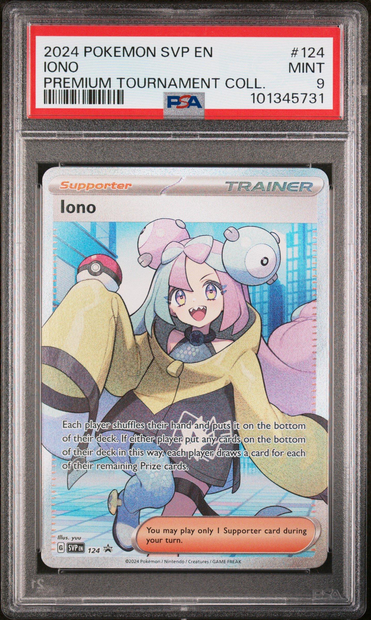 2024 Pokemon Svp En-sv Black Star Promo 124 Iono Iono Premium Tournament Collection PSA