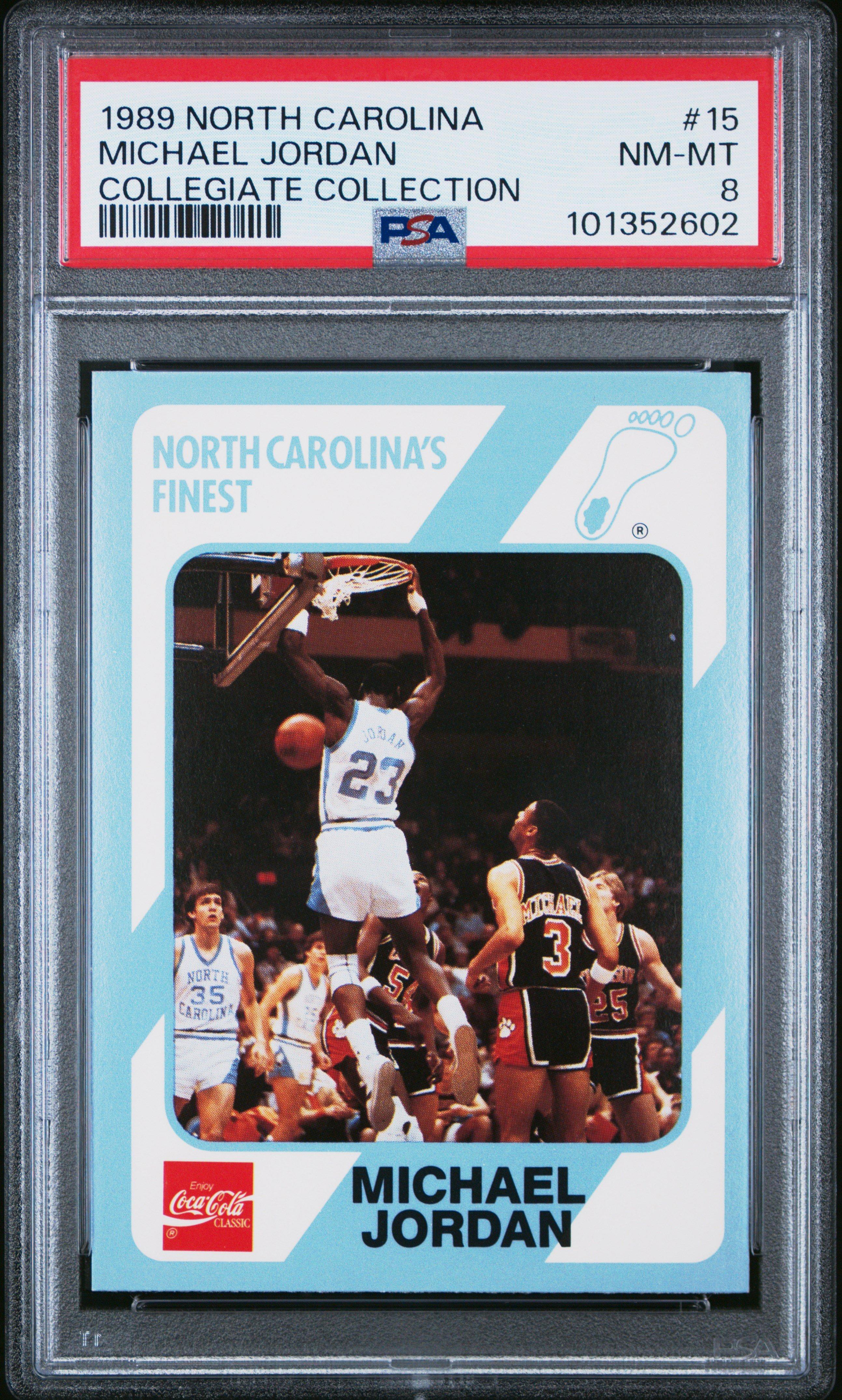 1989 Collegiate Collection North Carolina Michael Jordan PSA