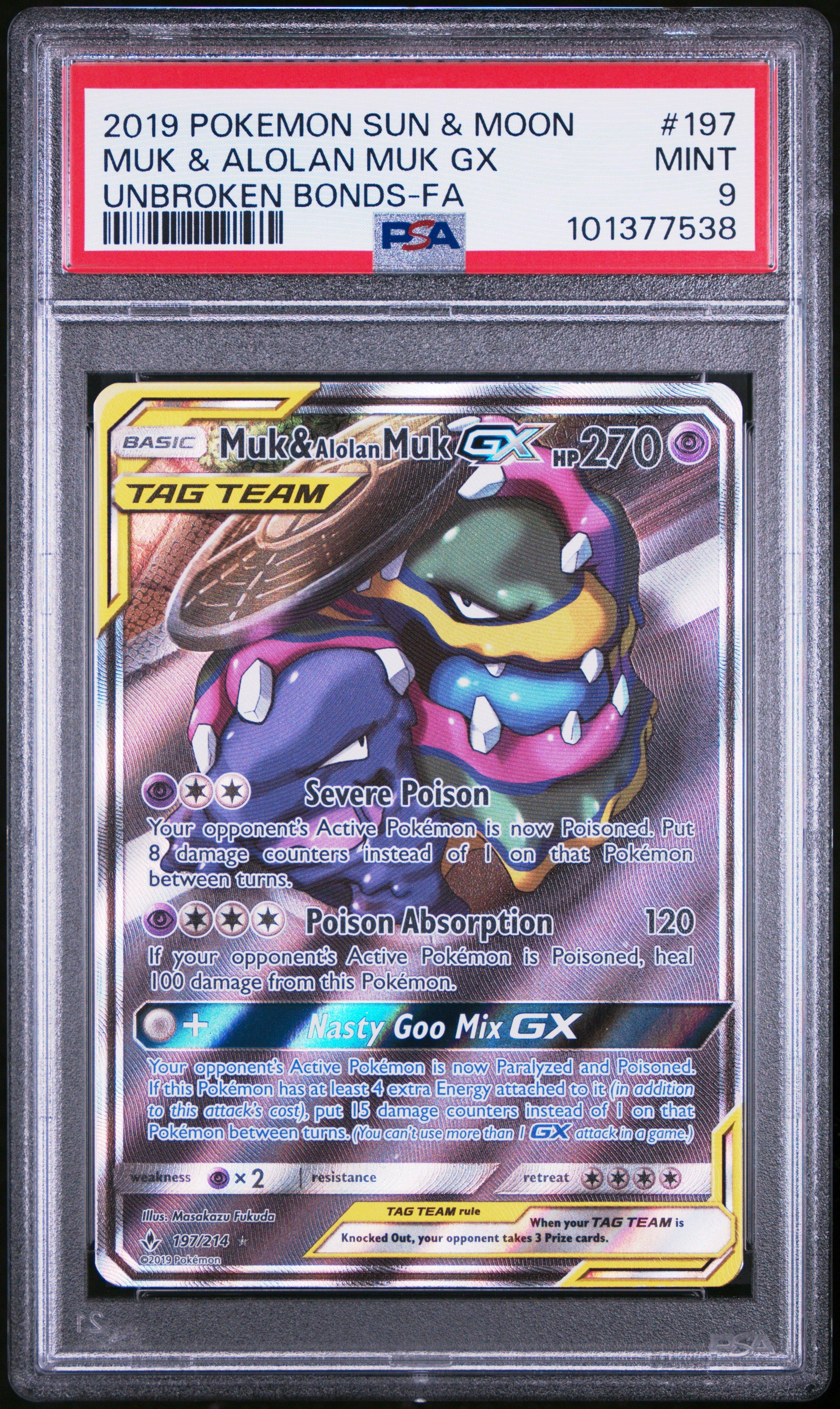 2019 Pokemon Sun & Moon Unbroken Bonds 197 Full Art/muk