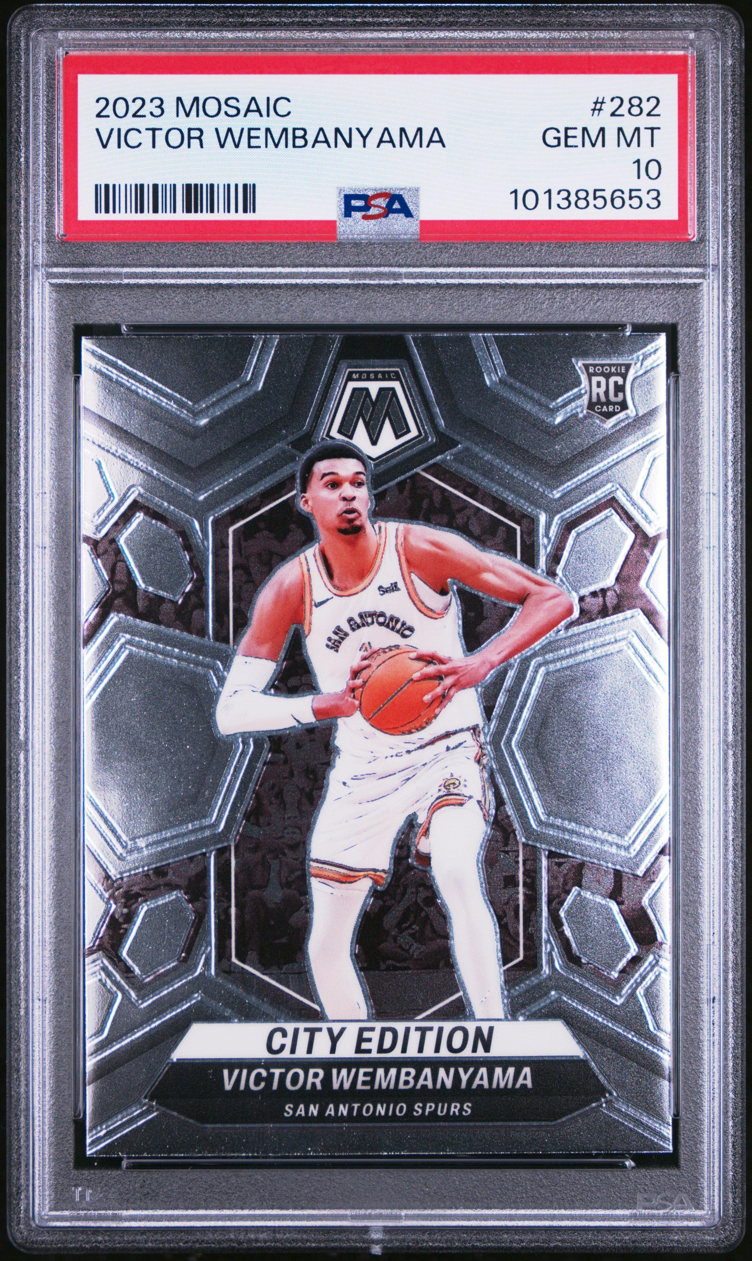 2023 Panini Mosaic 282 Victor Wembanyama PSA 10