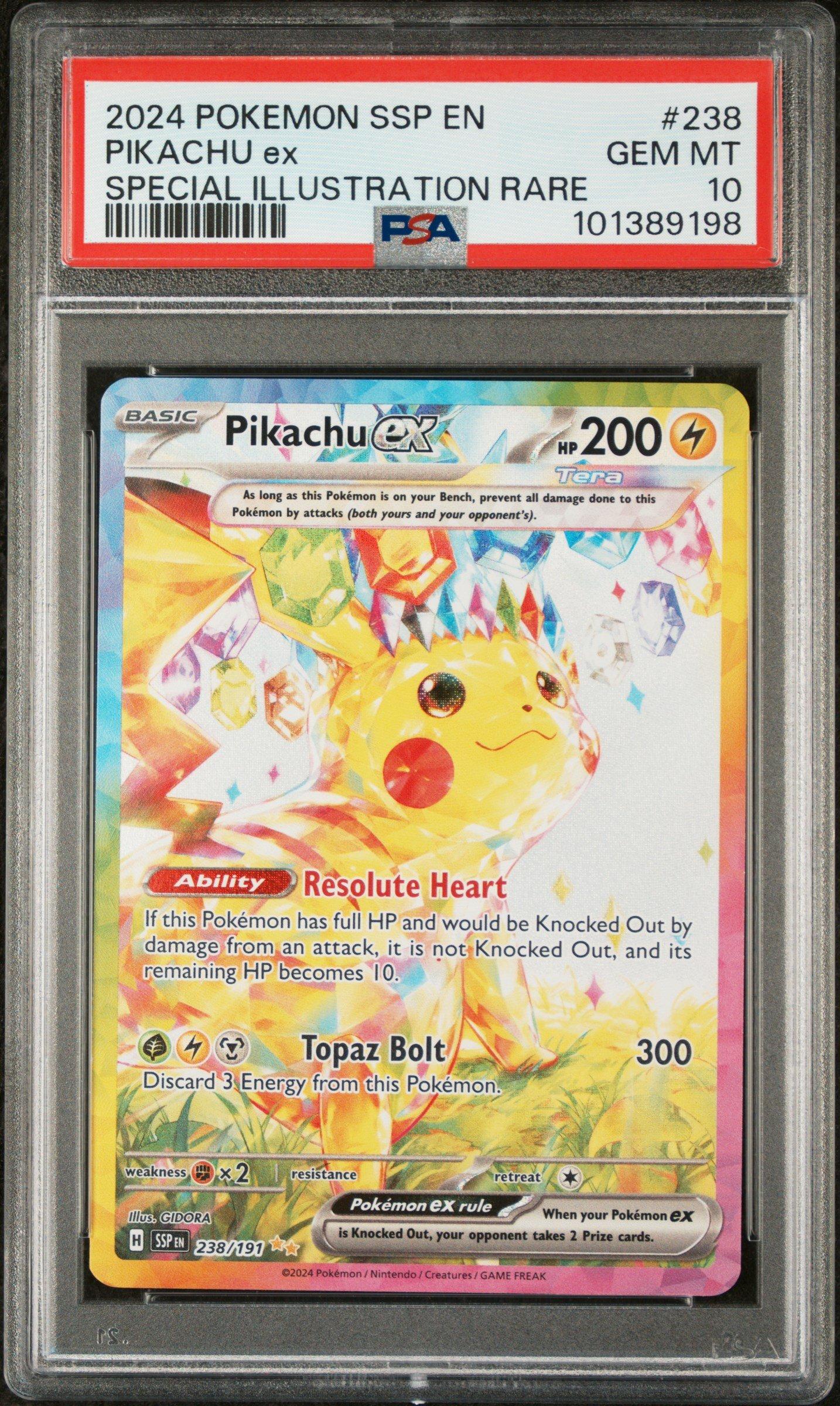 2024 Pokemon Ssp En-surging Sparks 238 Pikachu Ex Special