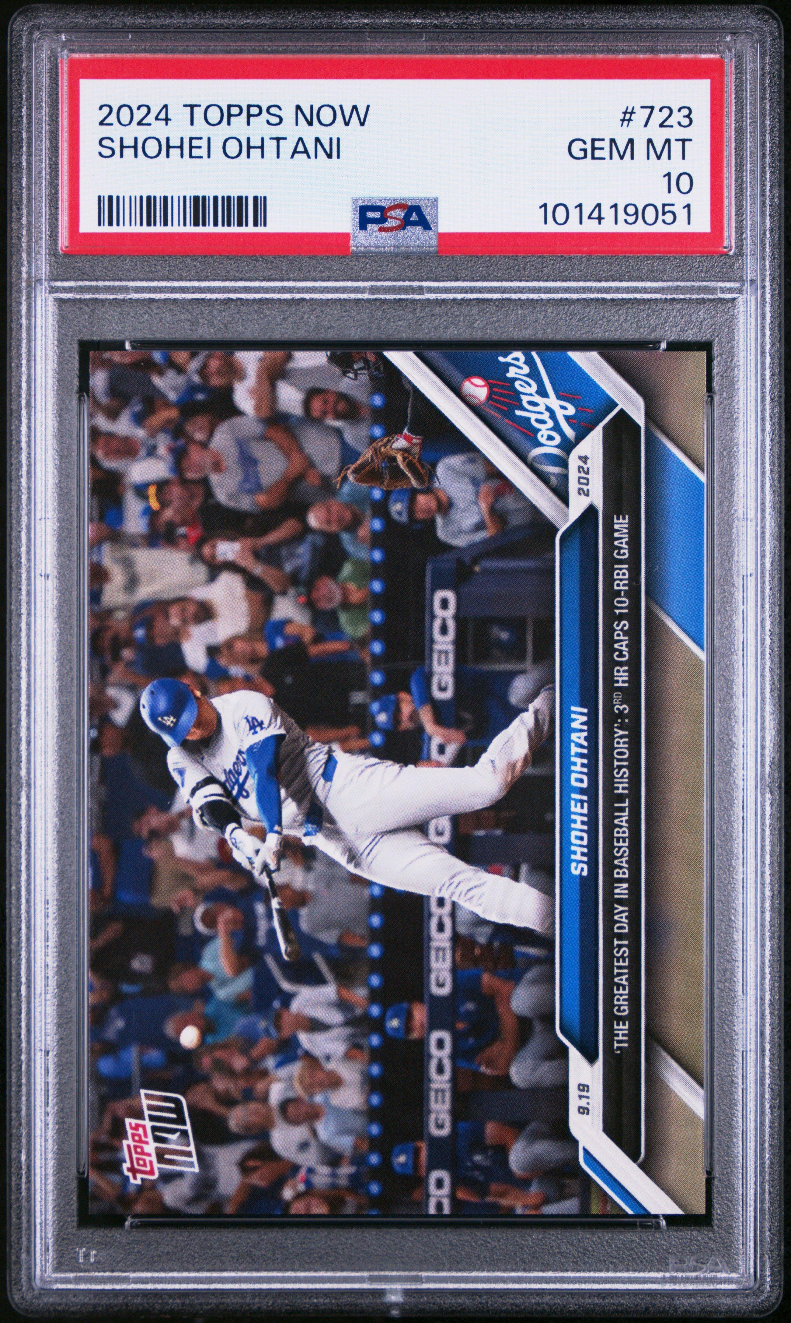 2024 Topps Now 723 Shohei Ohtani PSA 10 Graded Card | GameStop