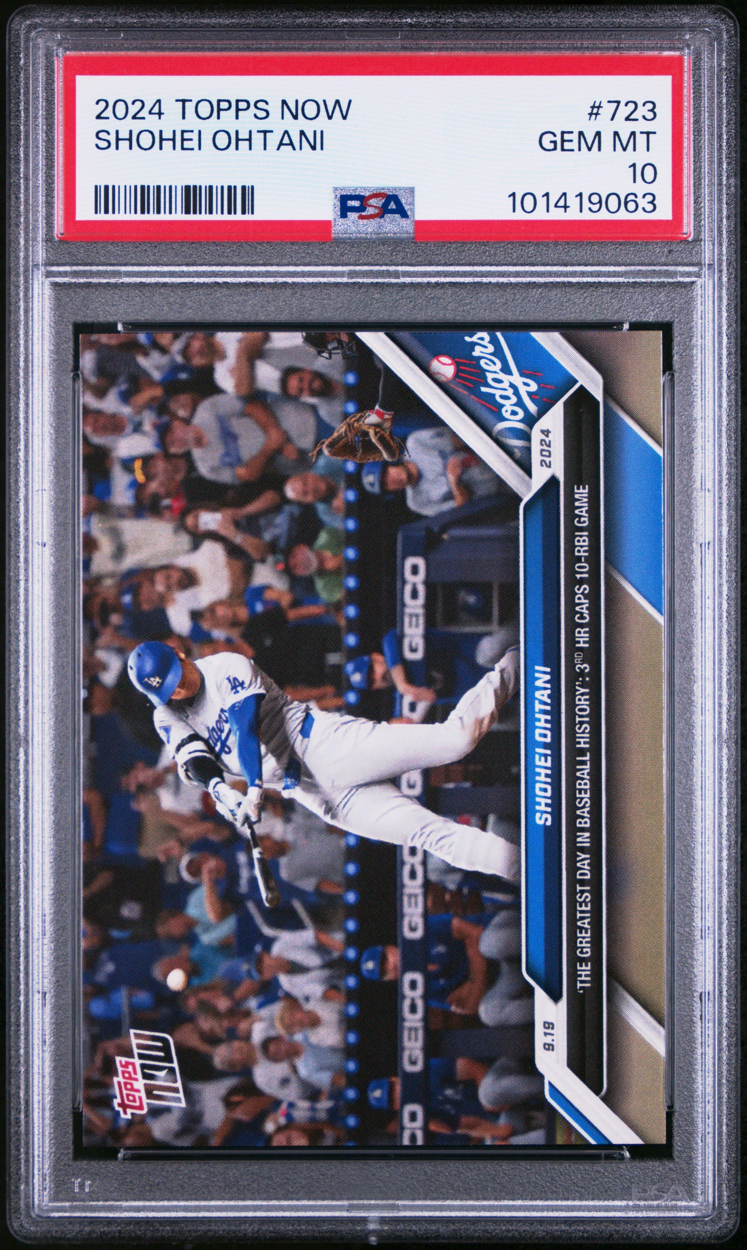 2024 Topps Now 723 Shohei Ohtani PSA 10 Graded Card | GameStop