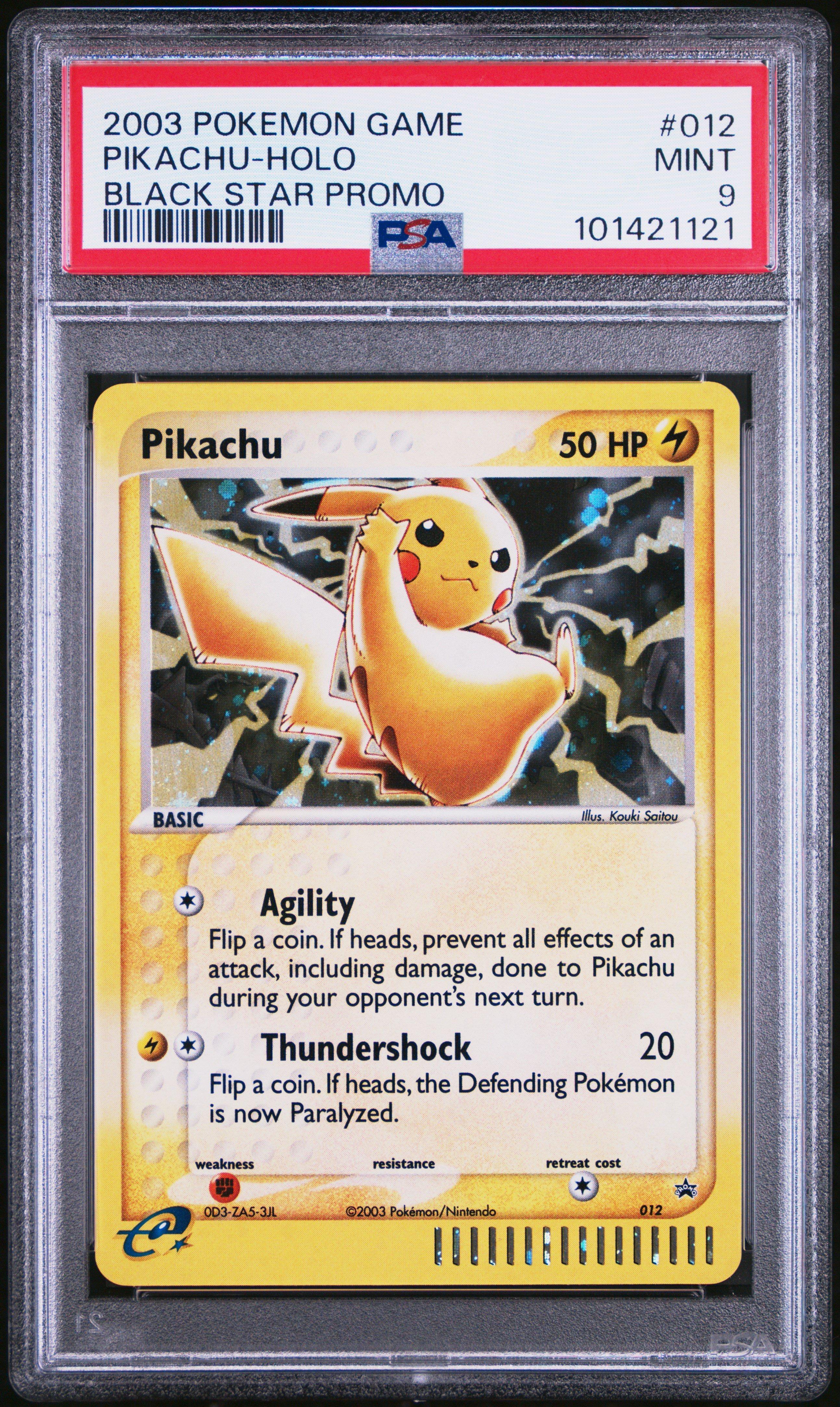 2003 Pokemon Black Star Promo 012 Pikachu-holo PSA