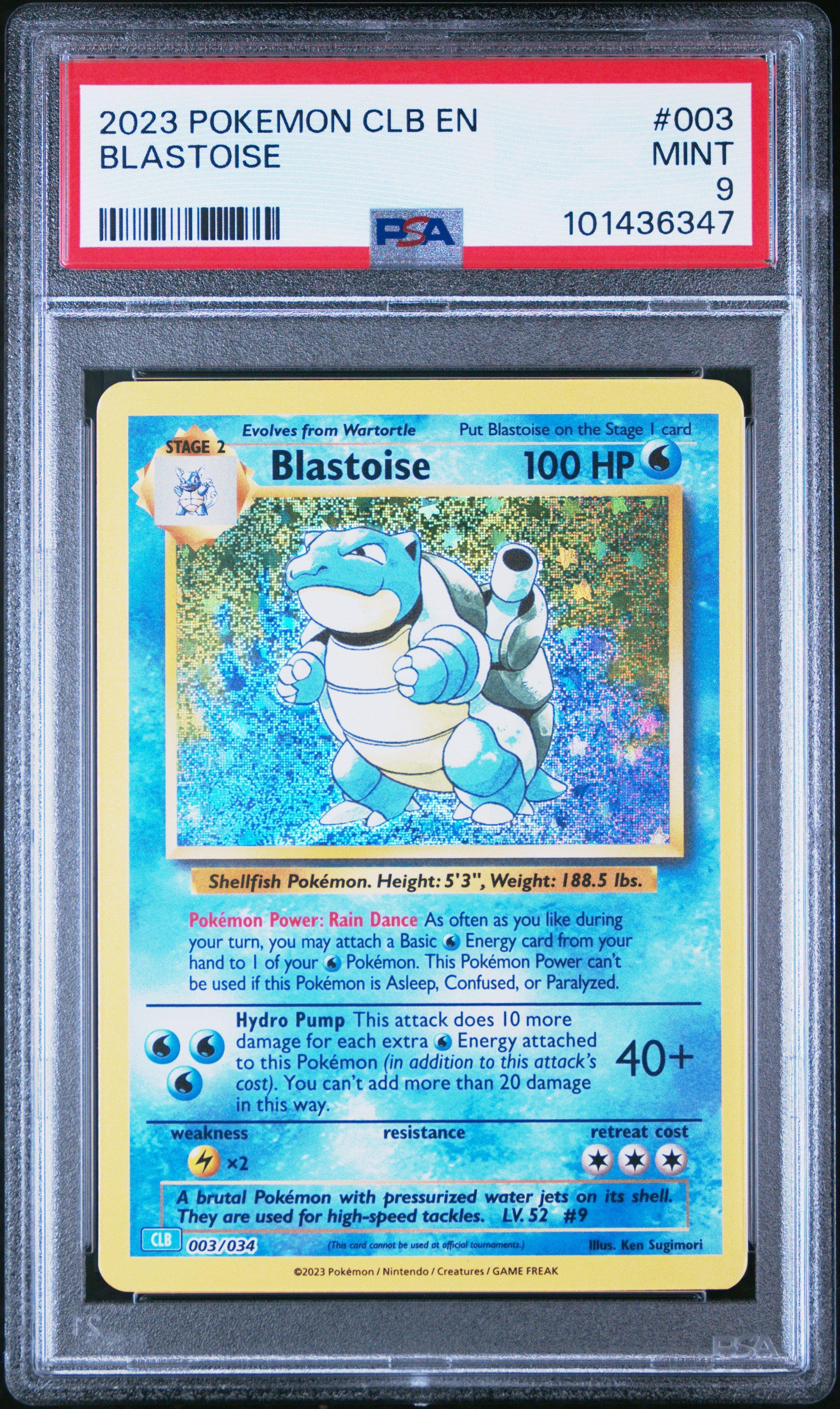 2023 Pokemon Clb-trading Card Game Classic Blastoise & Suicune Ex