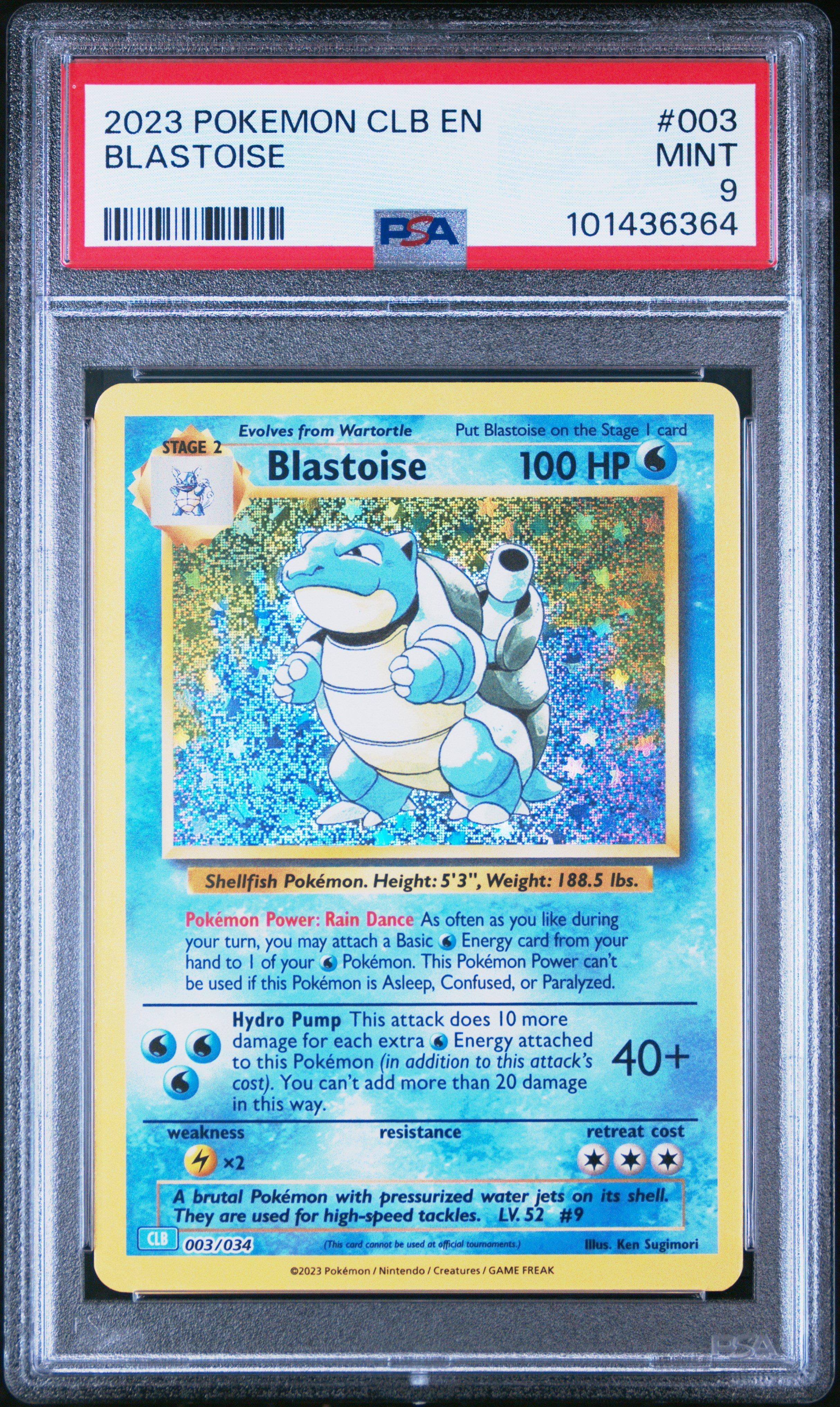 2023 Pokemon Clb-trading Card Game Classic Blastoise & Suicune Ex
