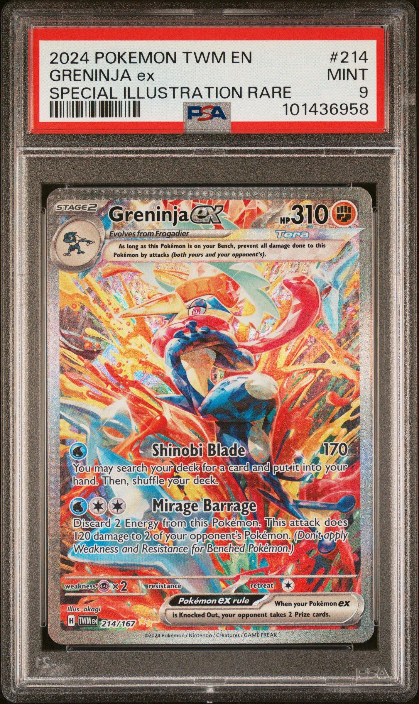 2024 Pokemon Twm En-twilight Masquerade 214 Greninja Ex Special