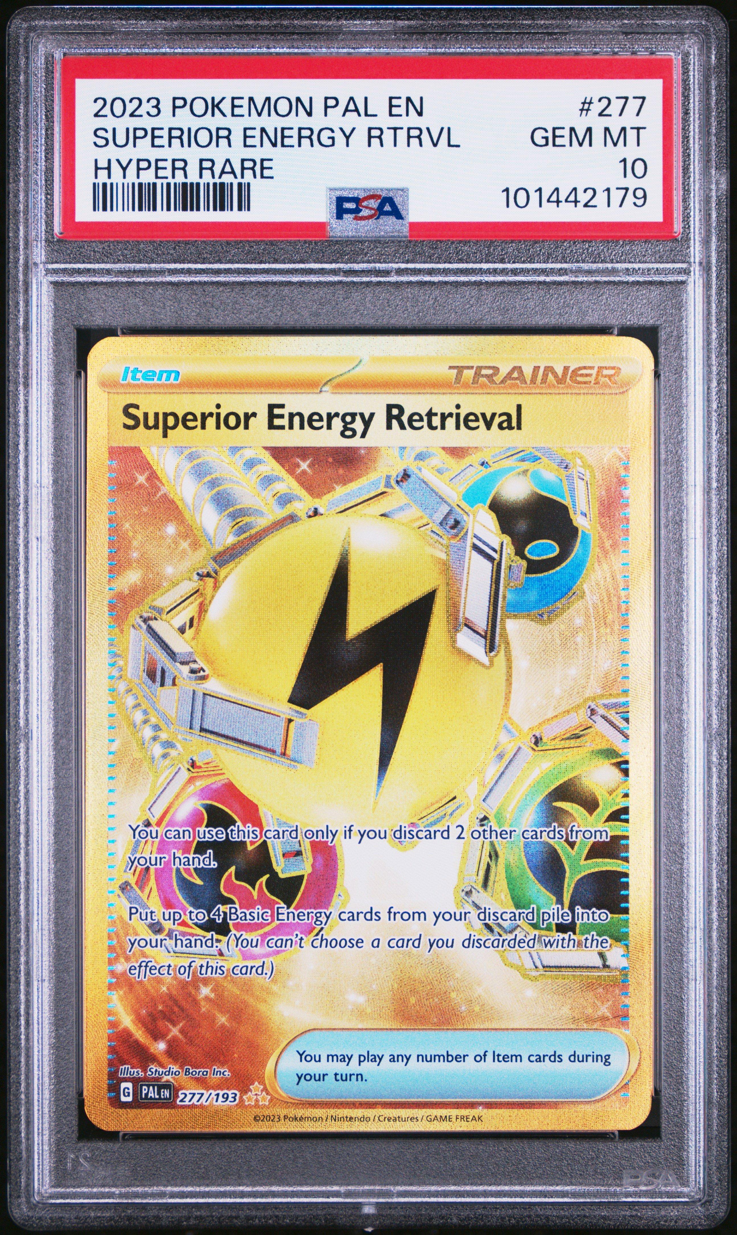 2023 Pokemon Pal En-paldea Evolved 277 Superior Energy Retrieval Hyper Rare PSA