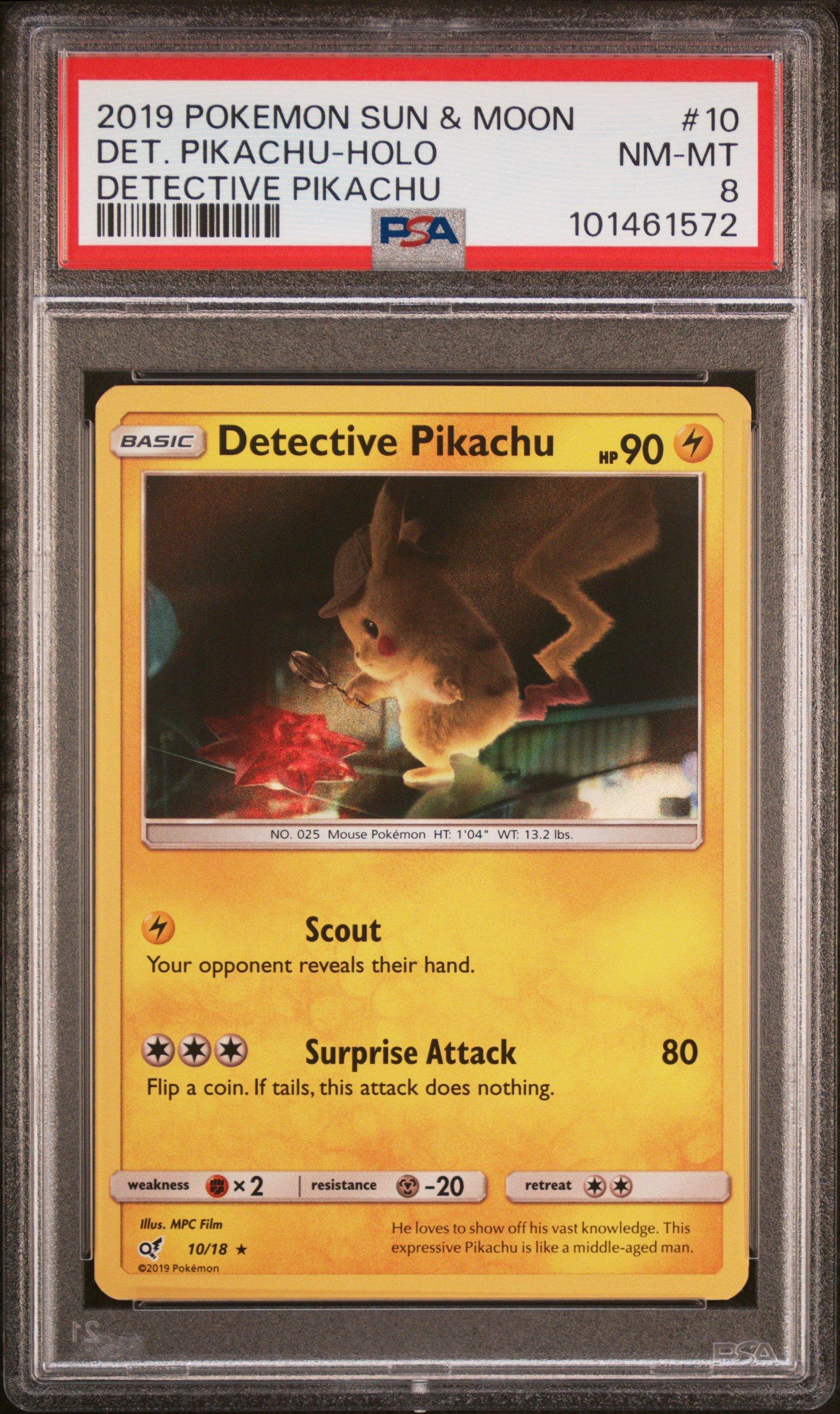 pikachu detective pokemon cards Trading in Pokemon Detective Pikachu Placeholder Image Provided Pokmon TCG: Detective Pikachu Promo