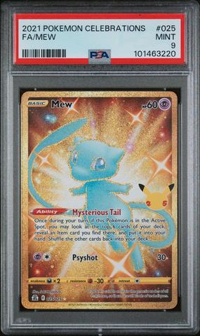 2021 Pokemon Celebrations 025 Full Art/mew PSA 9 | GameStop