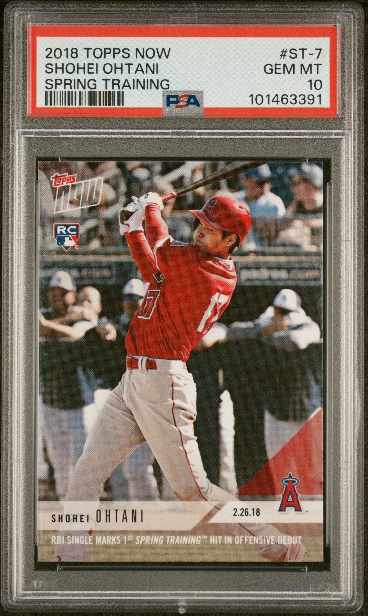 2018 Topps Now Spring Training St-7 Shohei Ohtani PSA 10