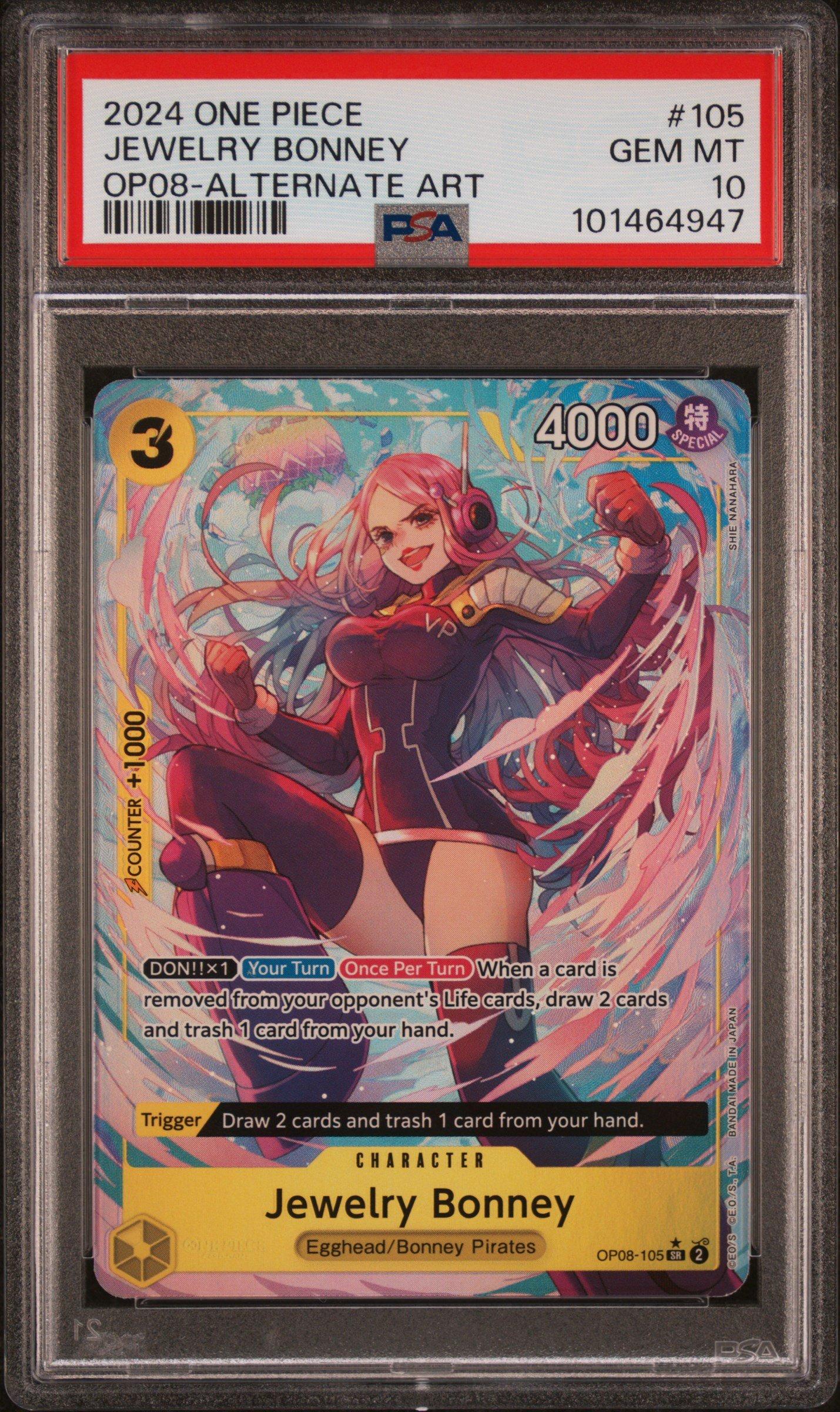 2024 One Piece Op08-two Legends 105 Jewelry Bonney Alternate Art