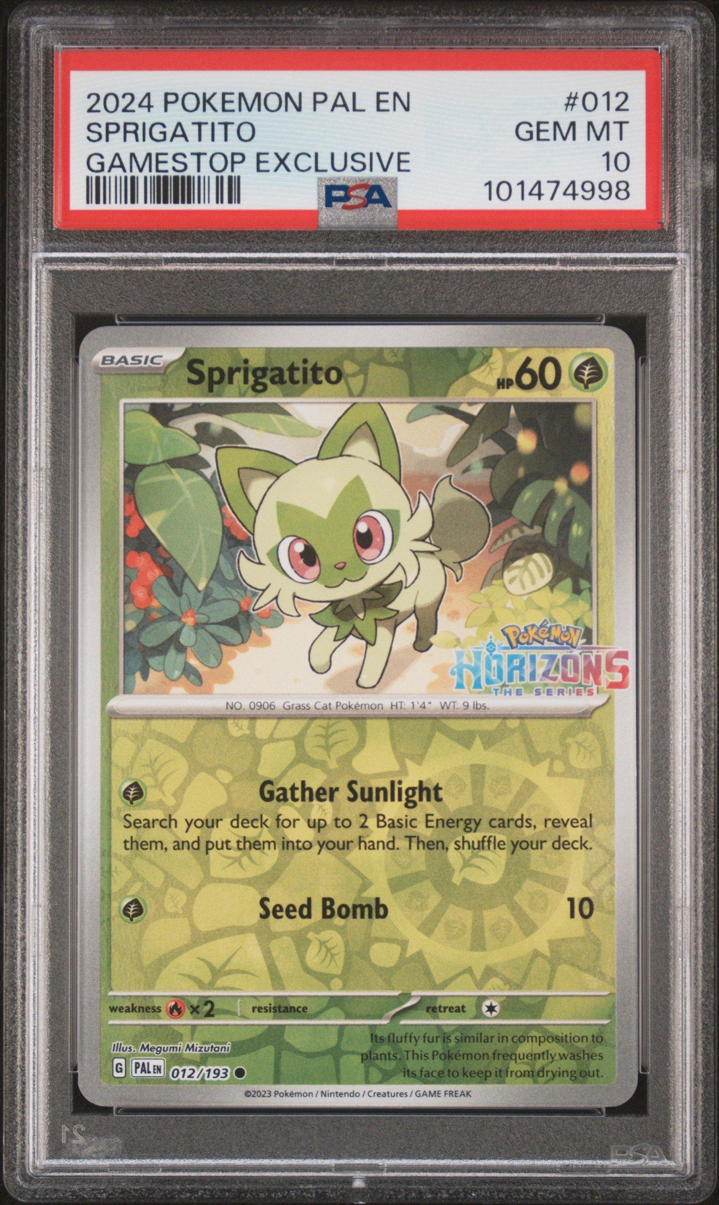 2024 Pokemon Pal En-paldea Evolved 012 Sprigatito Pokemon Horizons