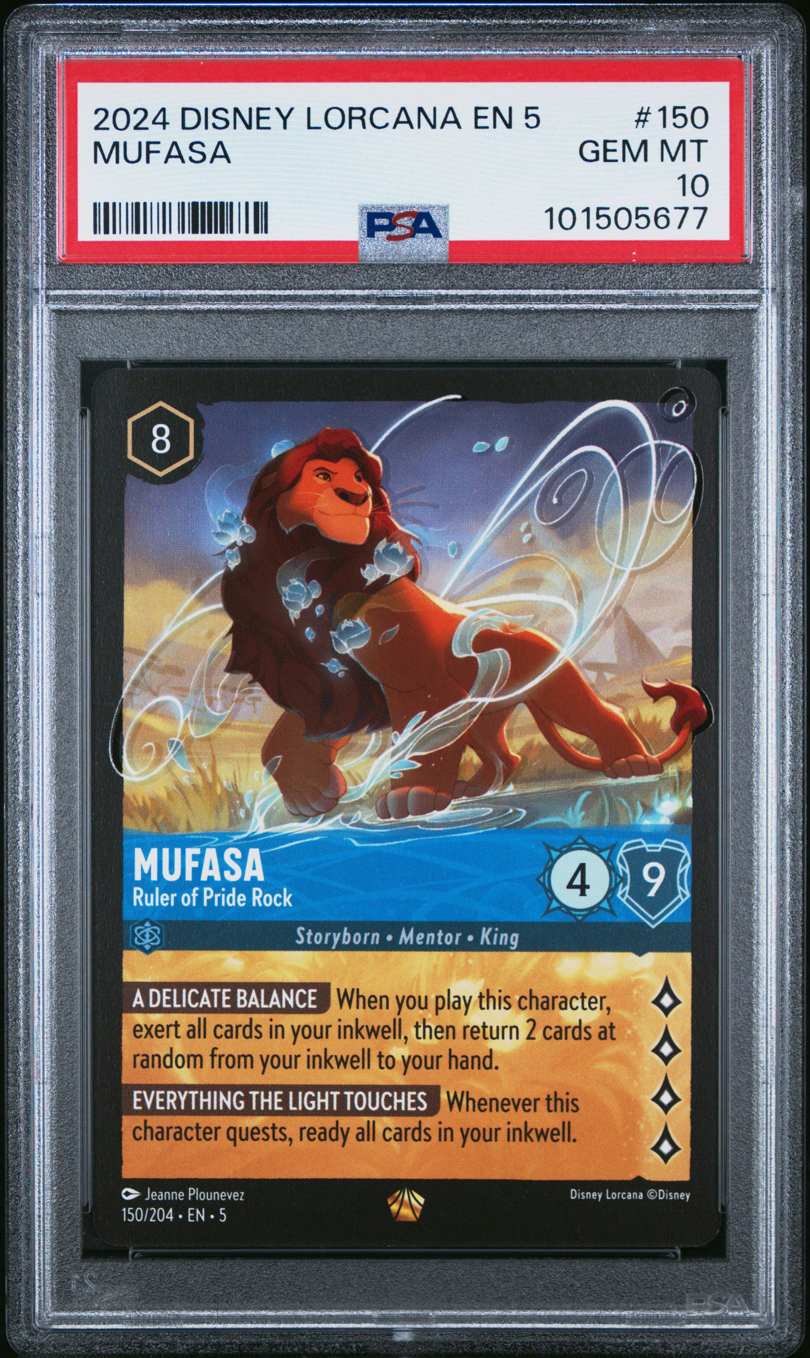 2024 Disney Lorcana En 5-shimmering Skies 150 Mufasa