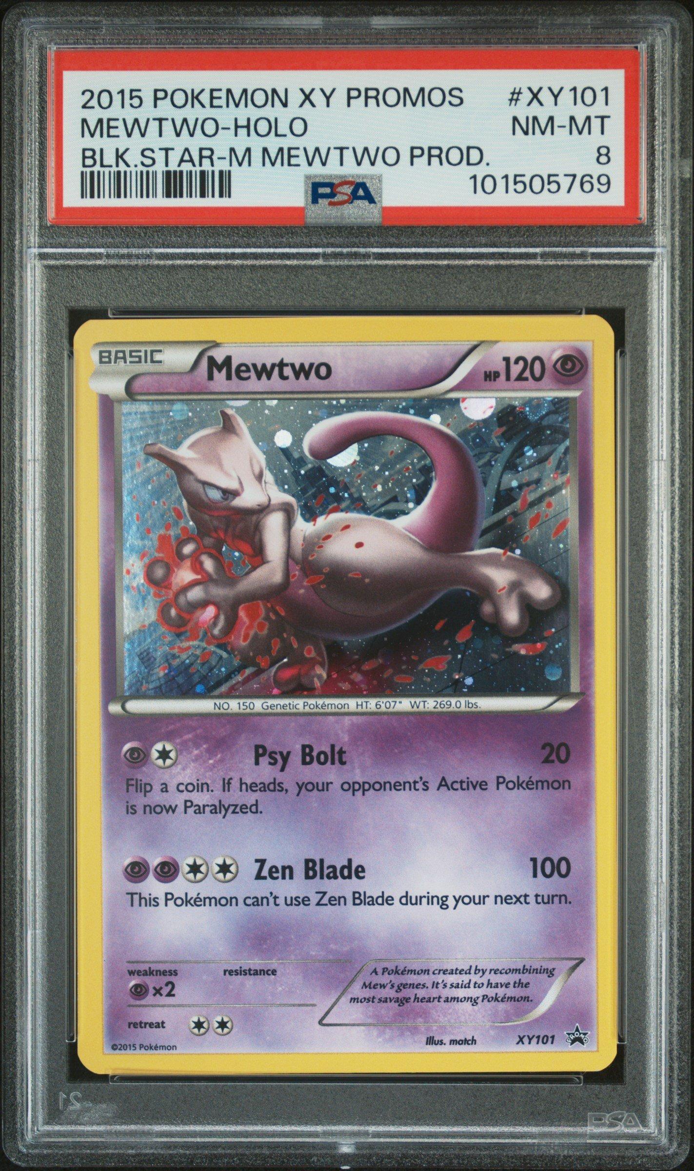2015 Pokemon Xy Black Star Promos Xy101 Mewtwo-holo Mega Mewtwo Products PSA
