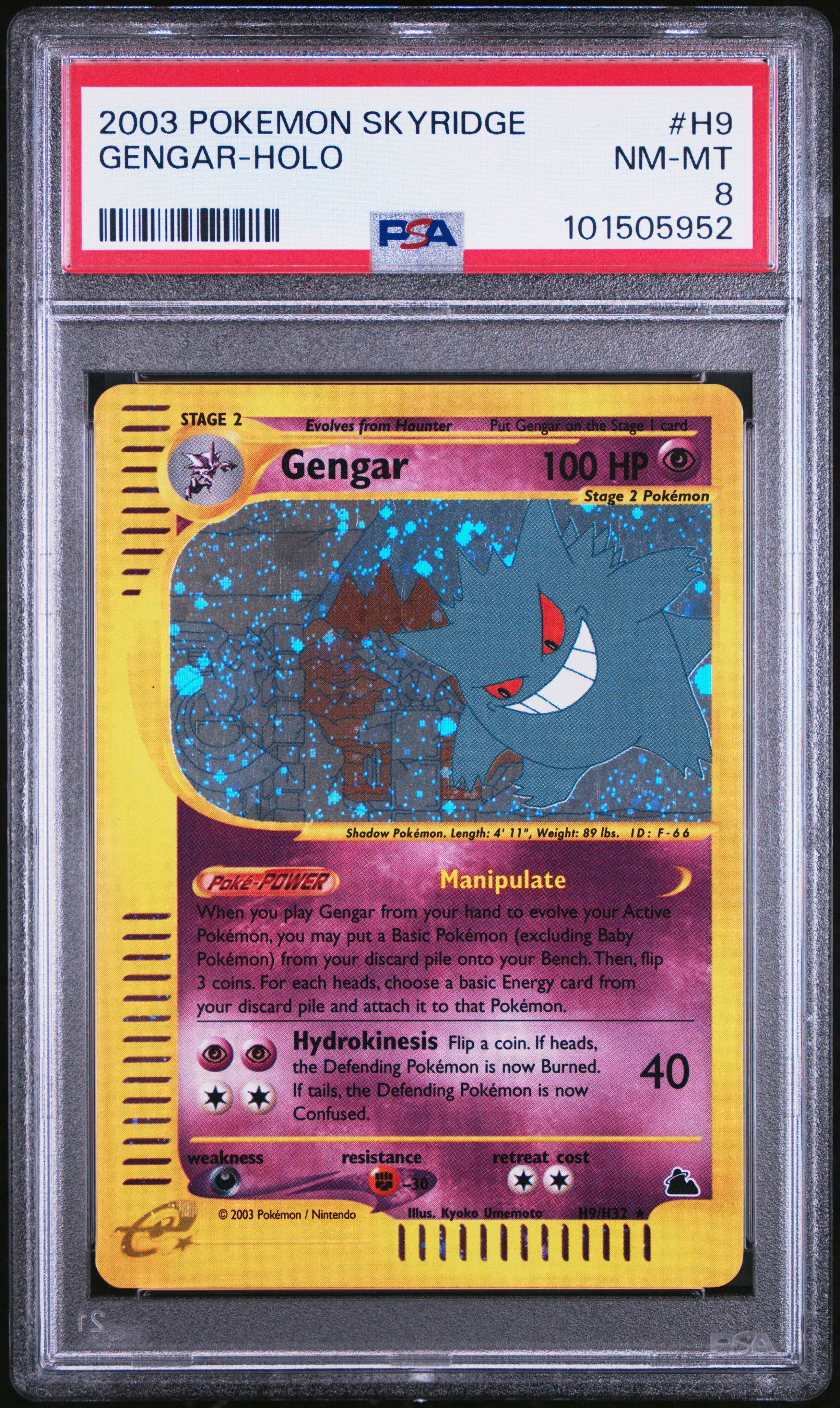 2003 Pokemon Skyridge H9 Gengar-holo PSA 8 | GameStop