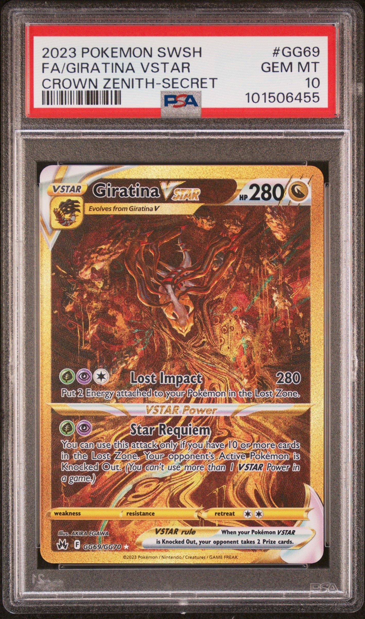 ストリンダー VSTAR & グルトン PSA 10 セット 2023 Pokemon Sword And Shield Crown Zenith Gg69 Full Art/giratina