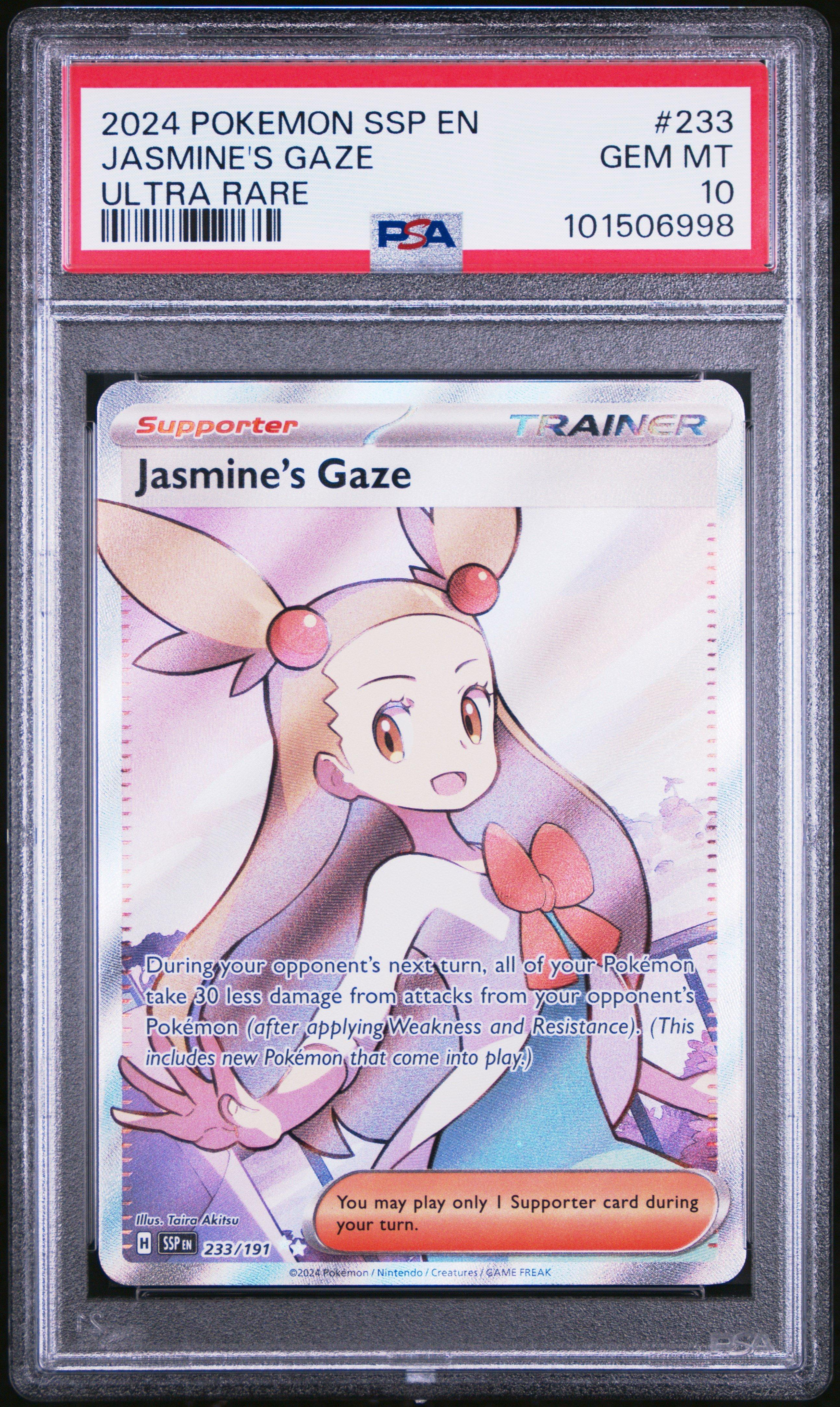 2024 Pokemon Ssp En-surging Sparks 233 Jasmine's Gaze Ultra Rare