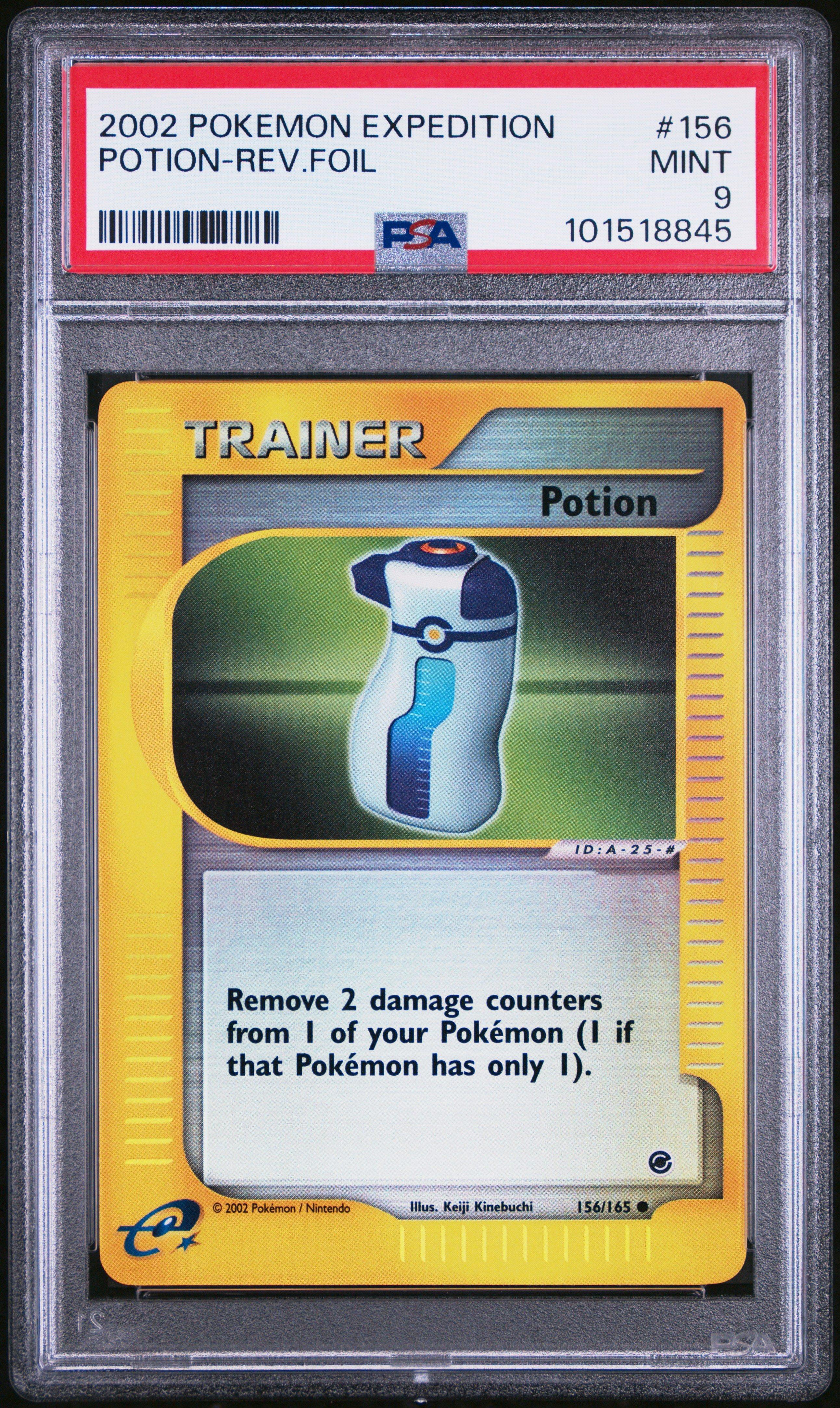 2002 Pokemon Expedition 156 Potion-reverse Foil PSA