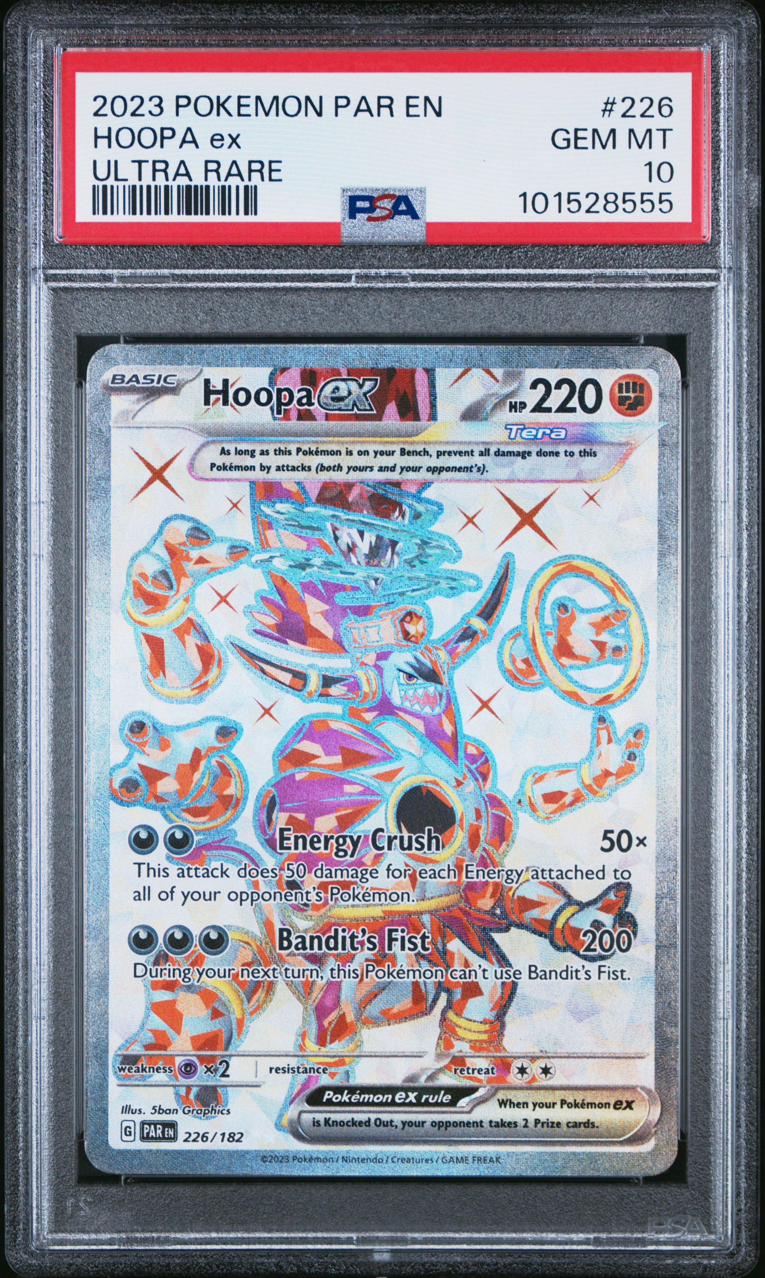 2023 Pokemon Par En-paradox Rift 226 Hoopa Ex Ultra Rare PSA 10