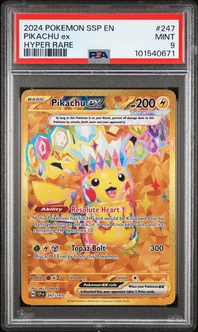 2024 Pokemon Ssp En-surging Sparks 247 Pikachu Ex Hyper Rare