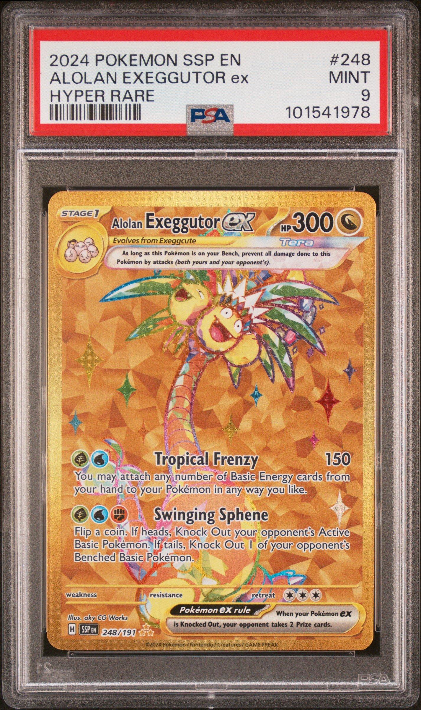 2024 Pokemon Ssp En-surging Sparks 248 Alolan Exeggutor Ex Hyper