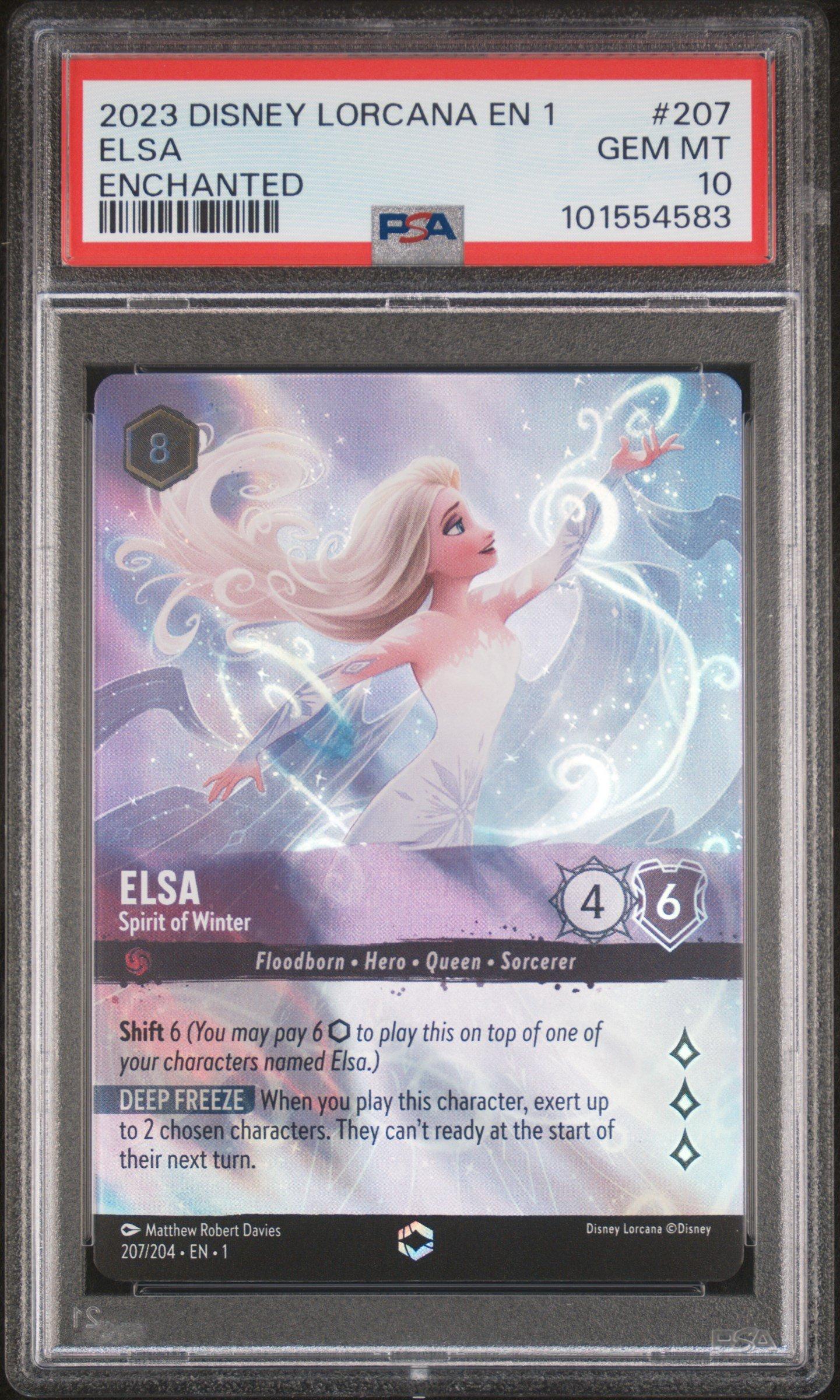 2023 Disney Lorcana En 1-the First Chapter 207 Elsa - Spirit Of