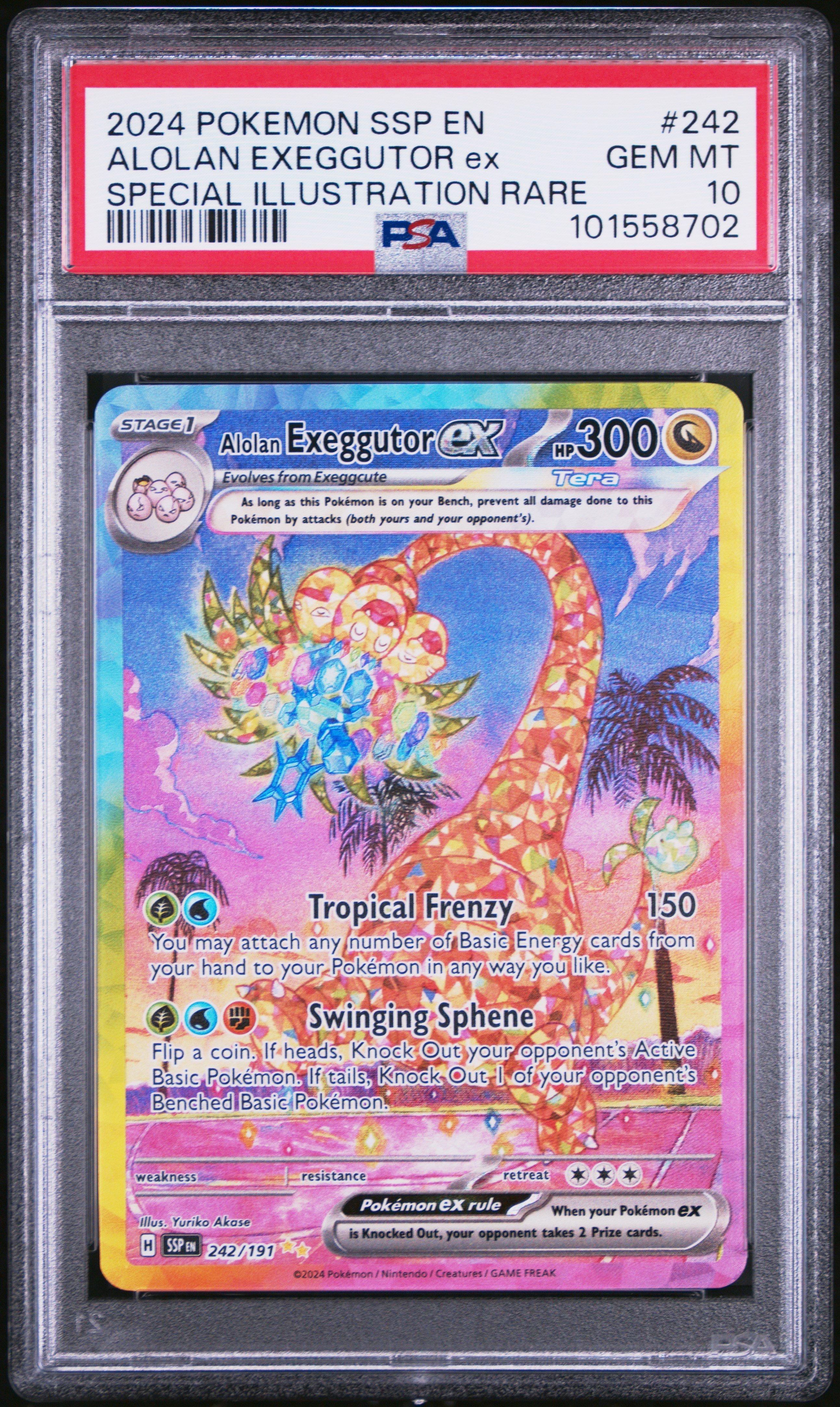 2024 Pokemon Ssp En-surging Sparks 242 Alolan Exeggutor Ex Special