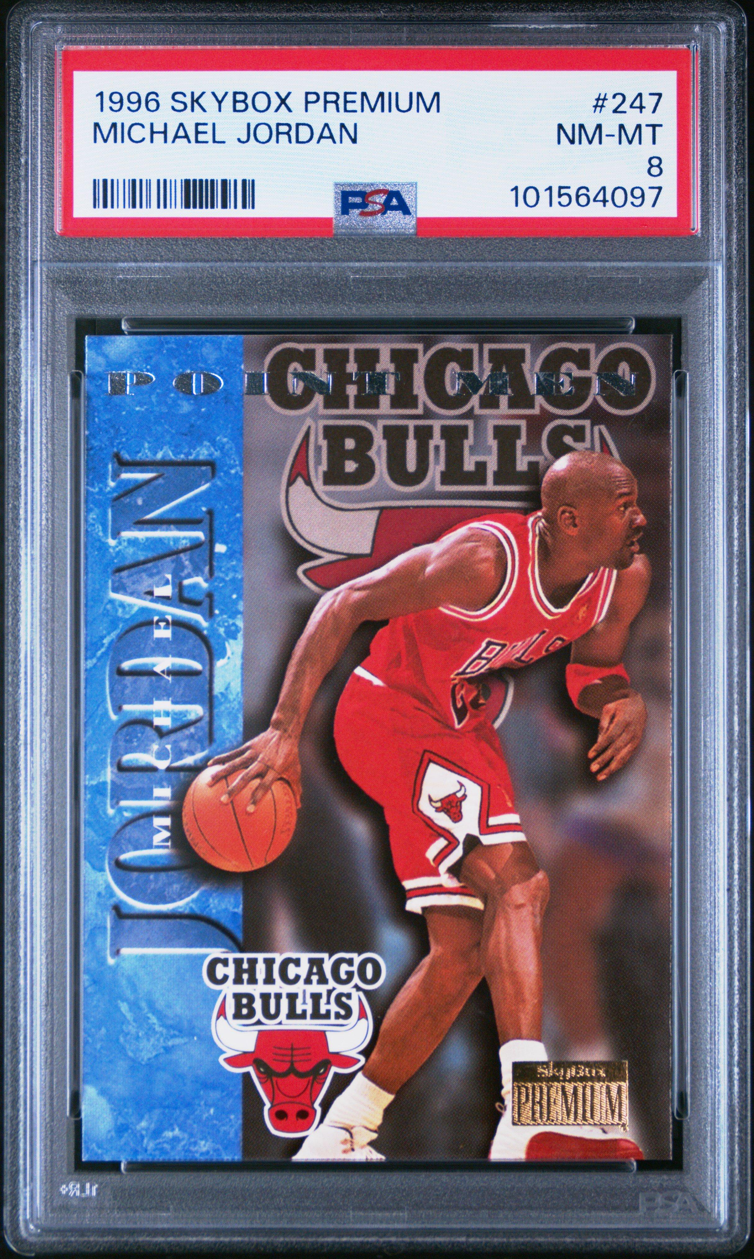 1996 Skybox Premium Michael Jordan PSA 8