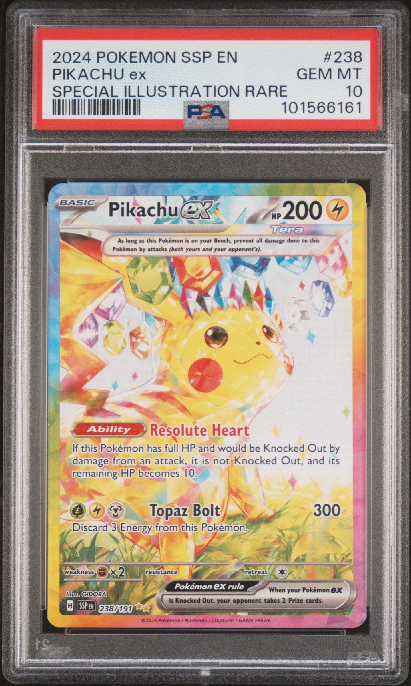 2024 Pokemon Ssp En-surging Sparks 238 Pikachu Ex Special
