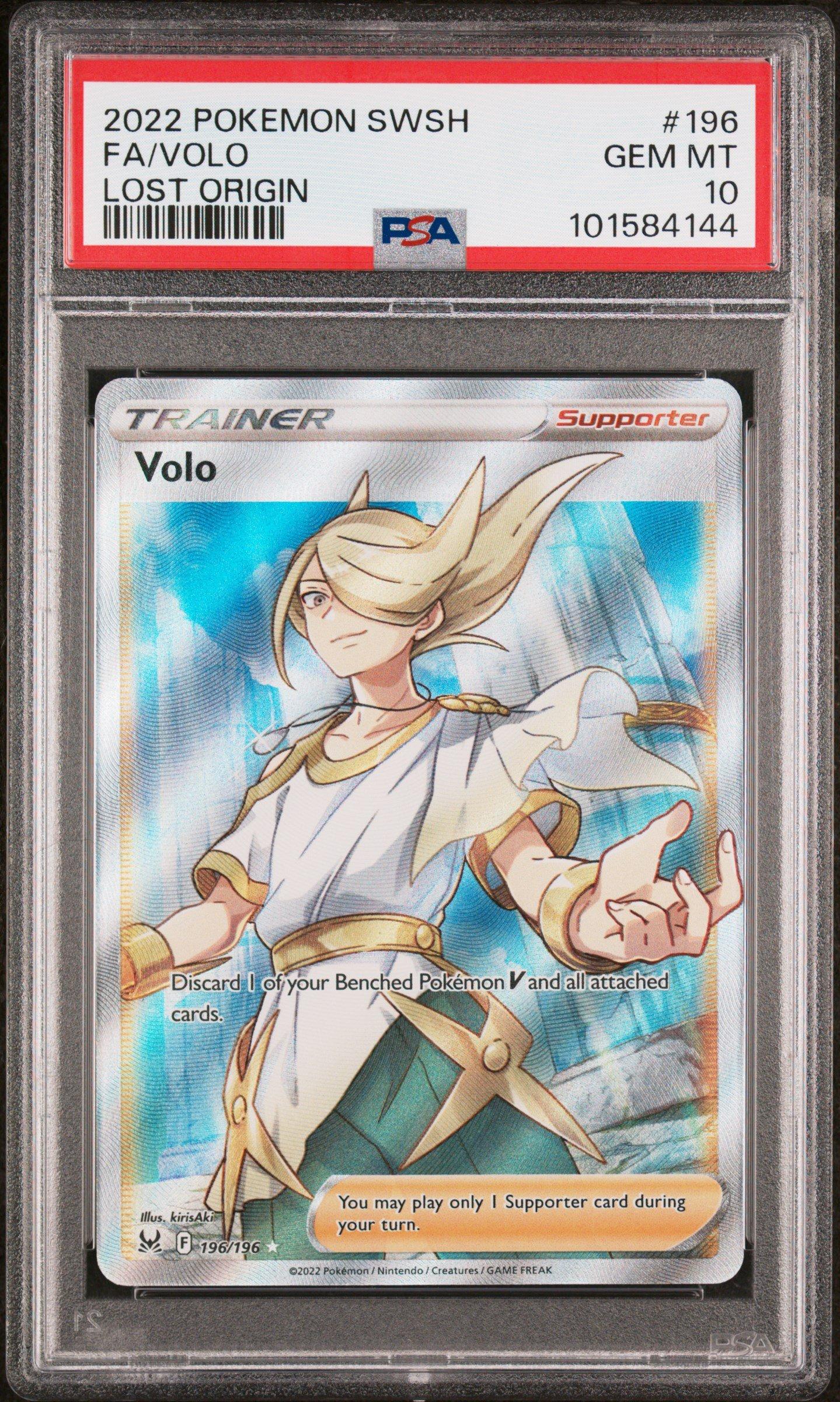 2022 Pokemon Sword & Shield Lost Origin 196 Full Art/volo PSA 10