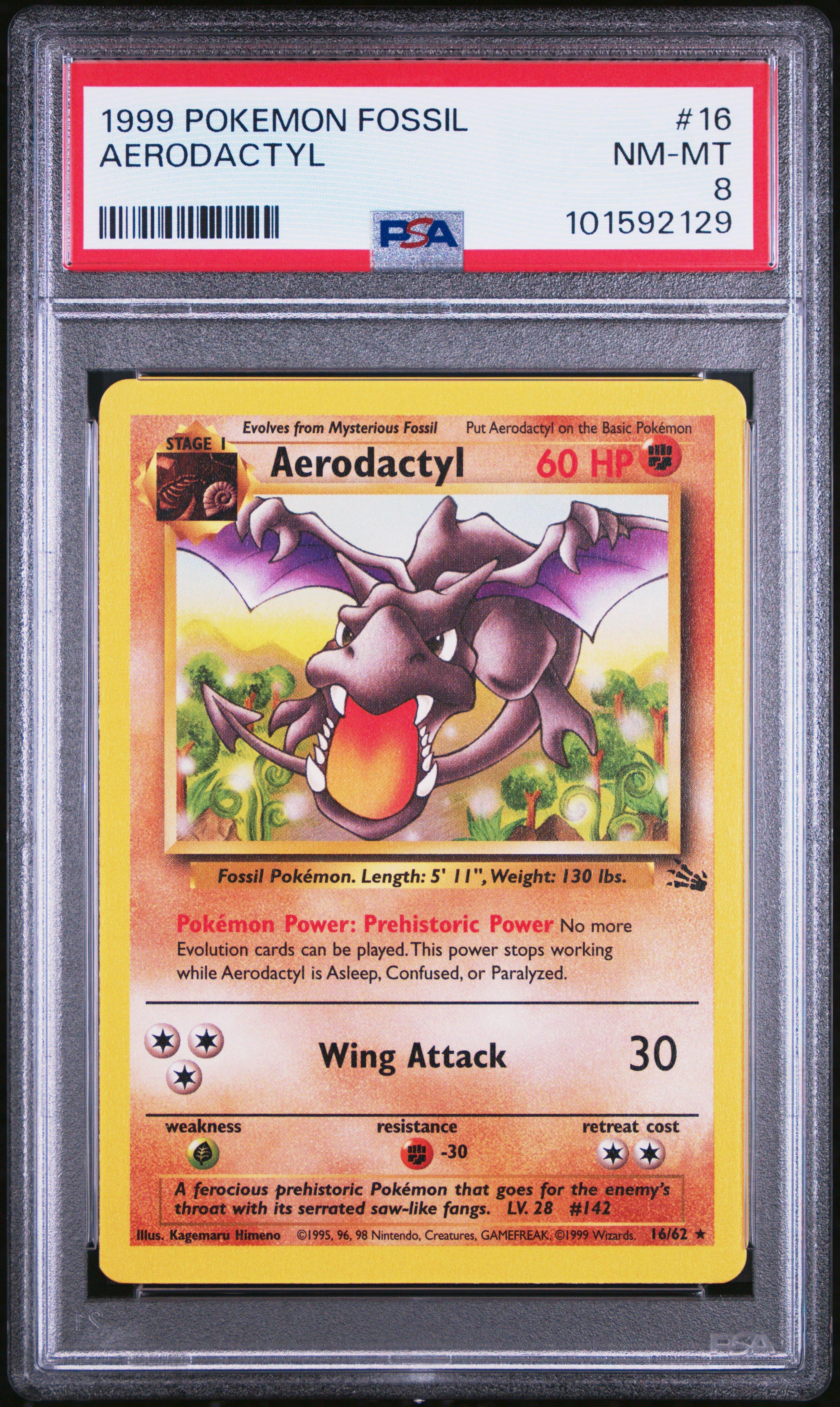 1999 Pokemon Fossil Aerodactyl PSA