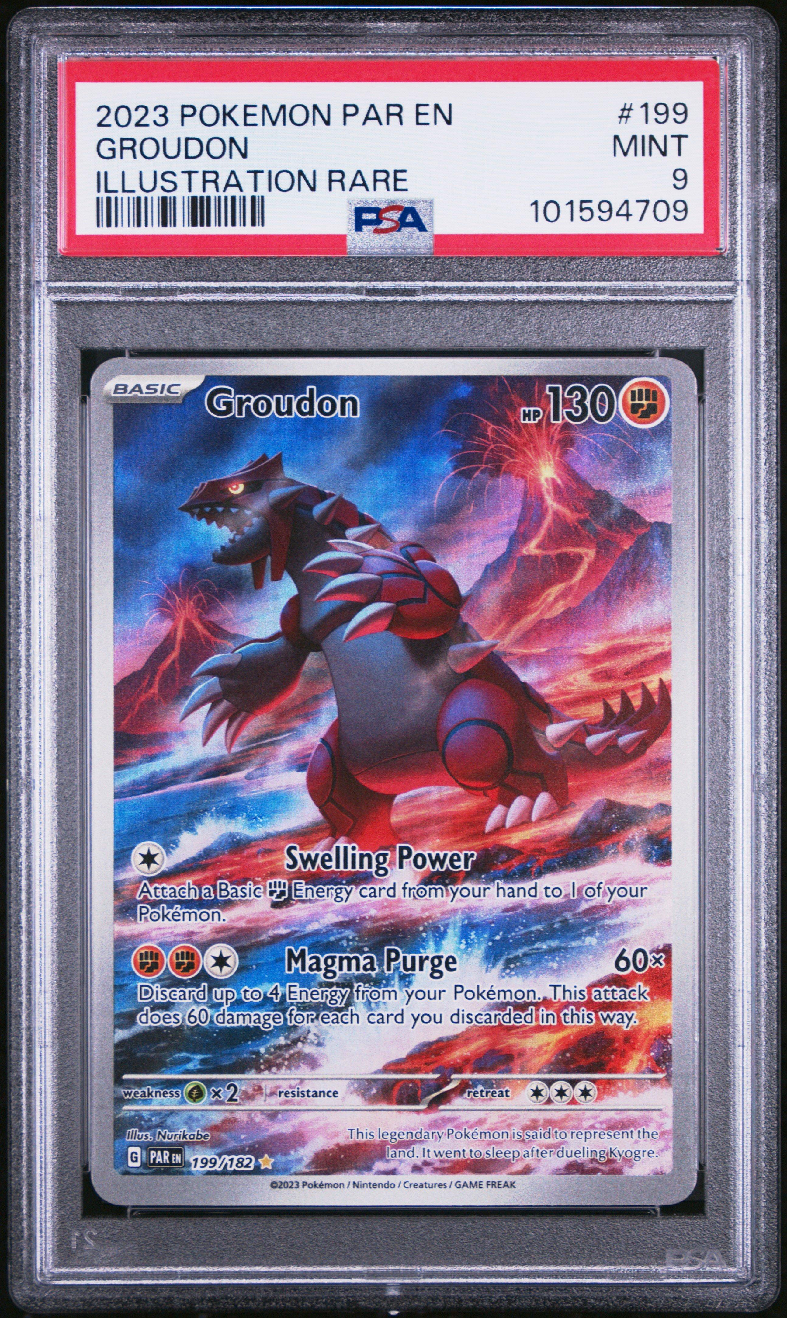 2023 Pokemon Par En-paradox Rift 199 Groudon Illustration