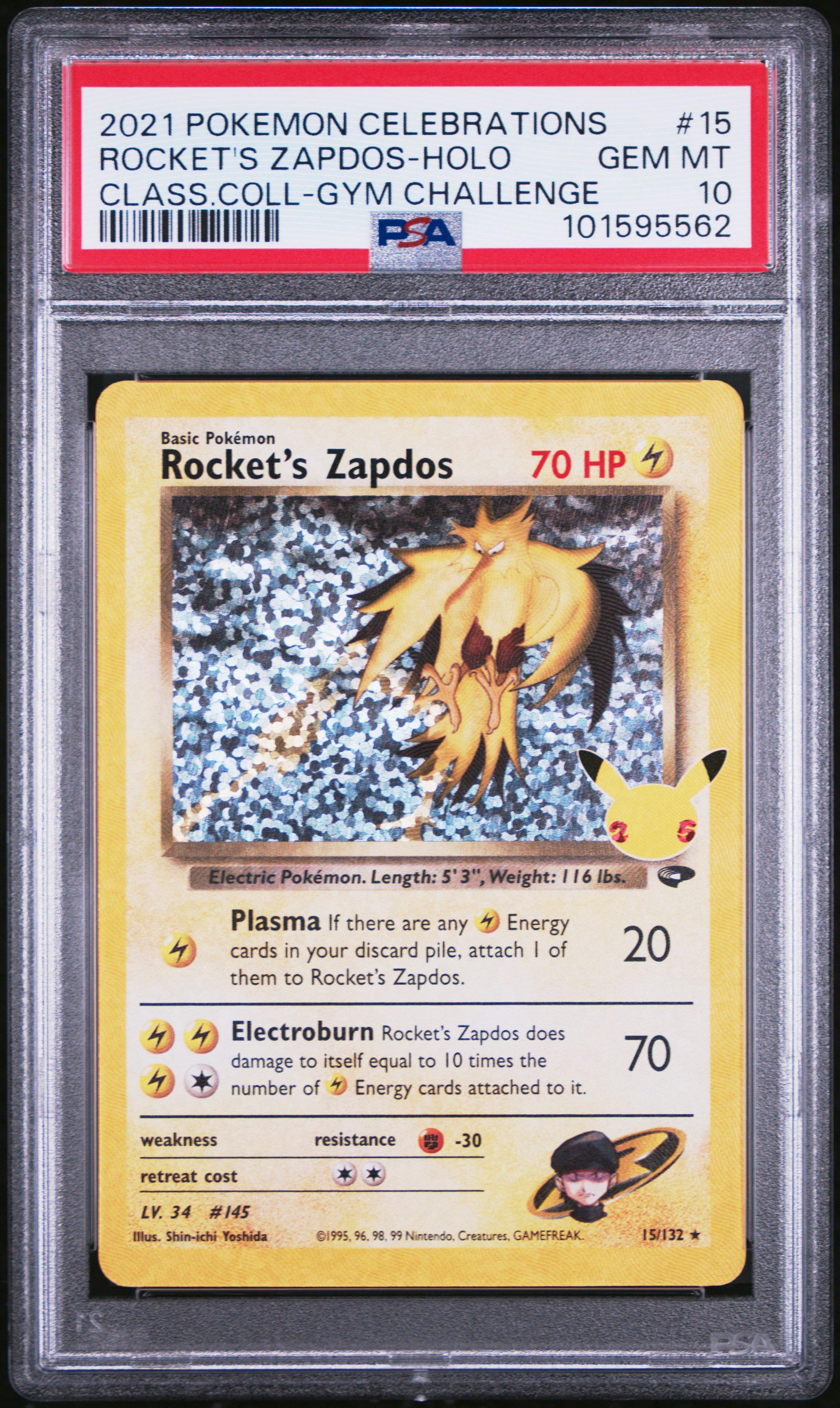 2021 Pokemon Celebrations Classic Collection 15 Rocket's Zapdos