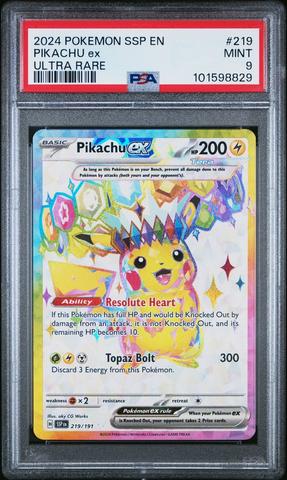 2024 Pokemon Ssp En-surging Sparks 247 Pikachu Ex Hyper Rare