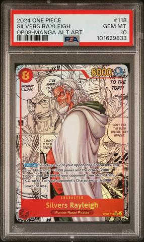 大人気新品 Op08-two Piece One 2024 Legends Manga Rayleigh Silvers 118 ワンピース カードゲーム