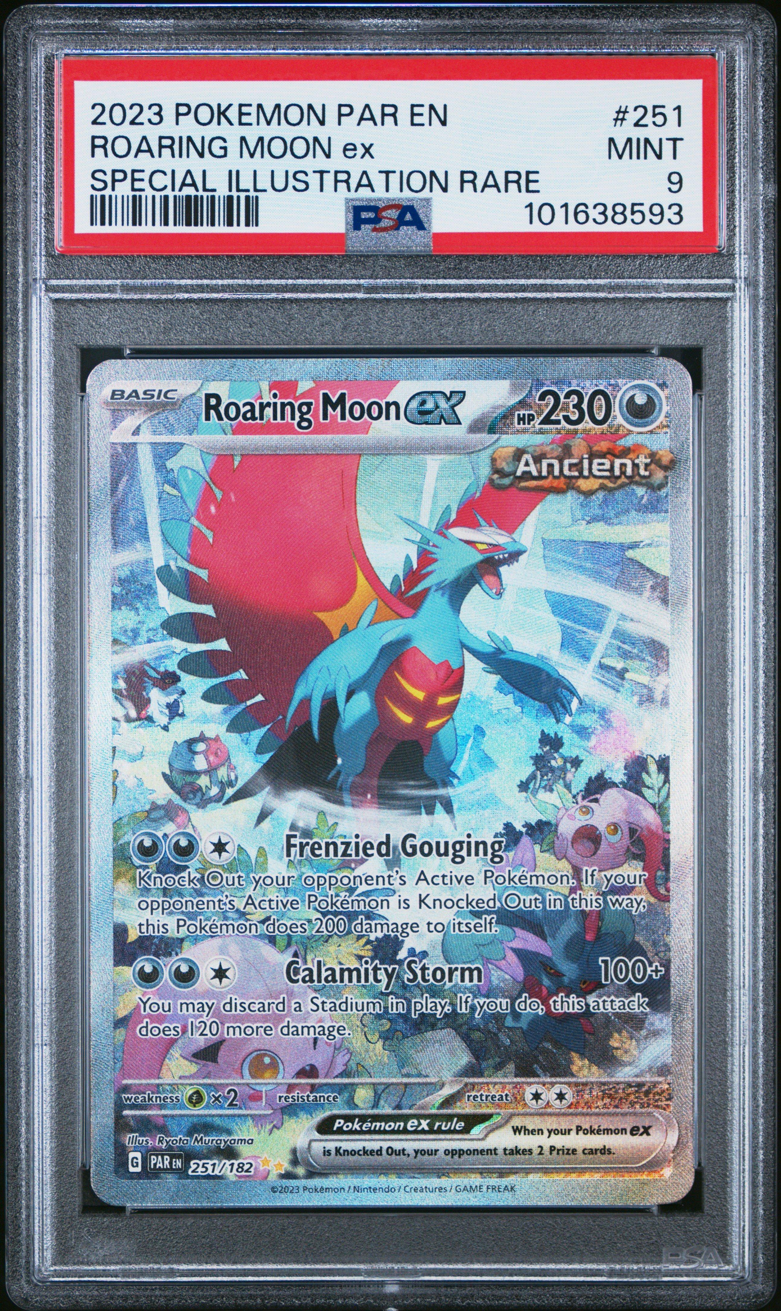 2023 Pokemon Par En-paradox Rift 251 Roaring Moon Ex Special