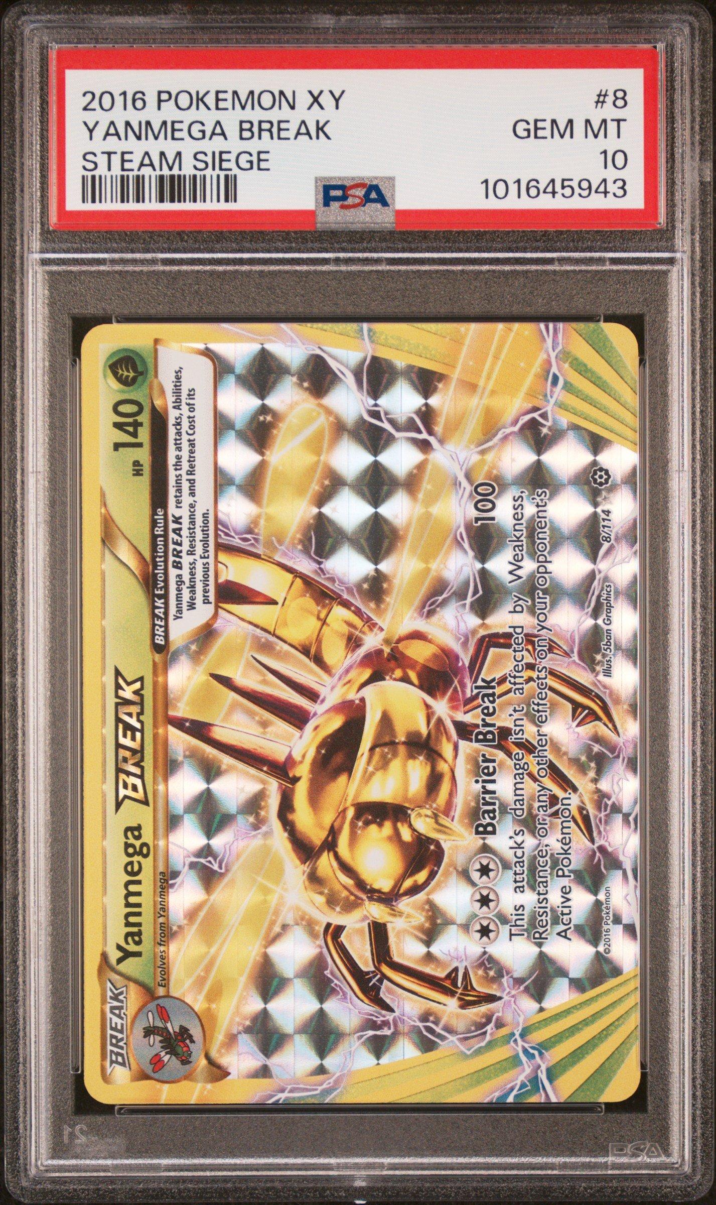 2016 Pokemon Xy Steam Siege 8 Yanmega Break PSA 10