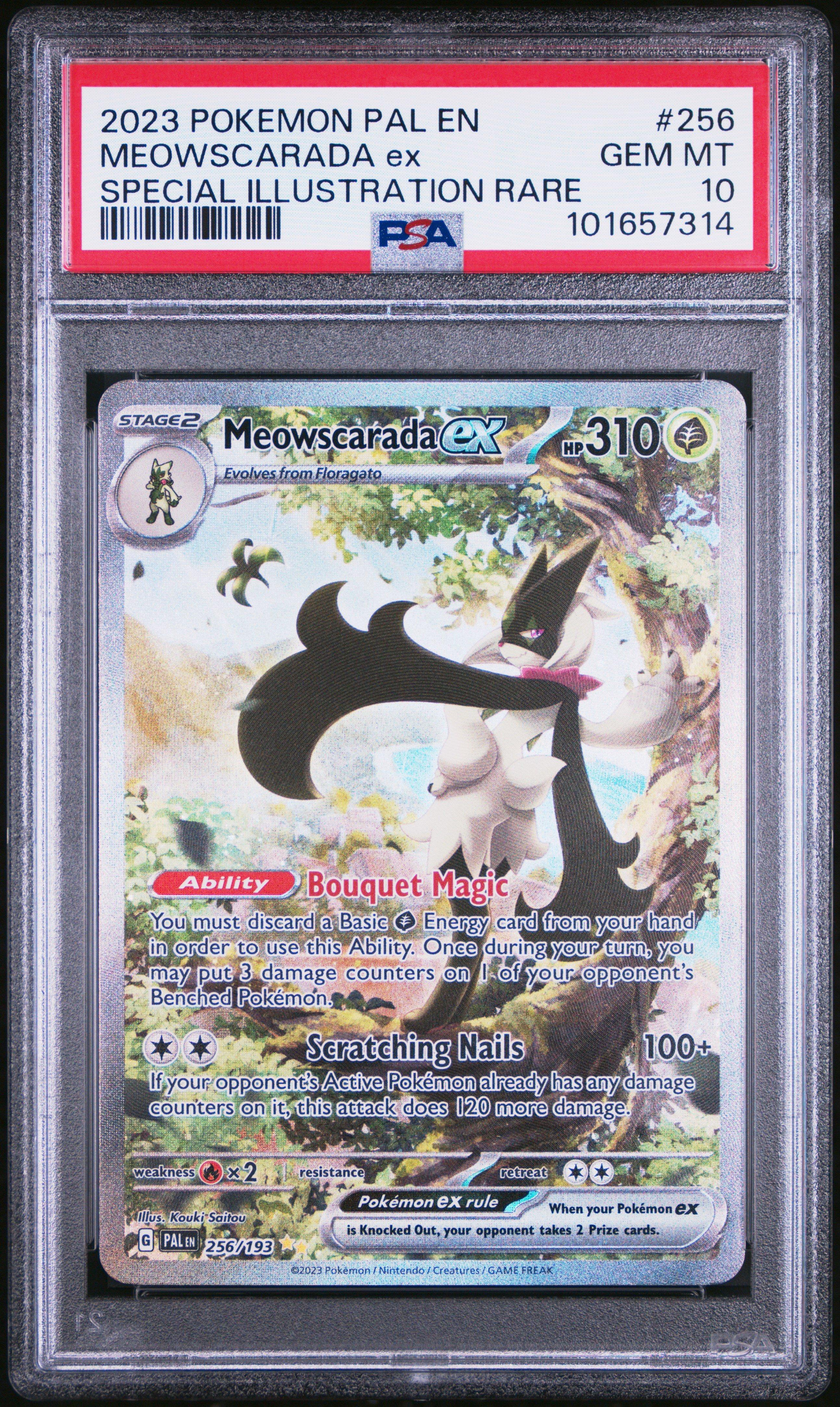 meowscarada ex pokemon card Pokemon TCG - Meowscarada ex Promo Full Art Holo Card SVP 033 main image 1