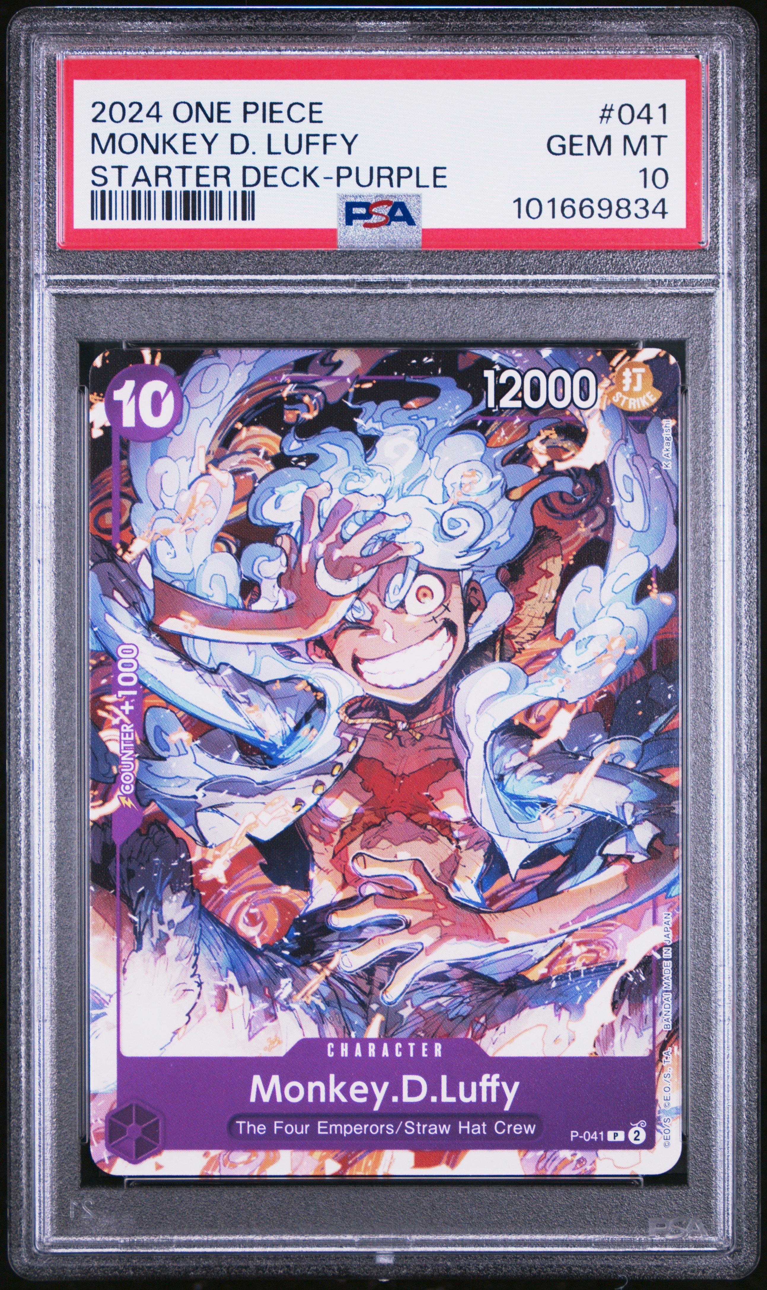 2024 One Piece Starter Deck St18-purple Monkey D. Luffy 041 Monkey