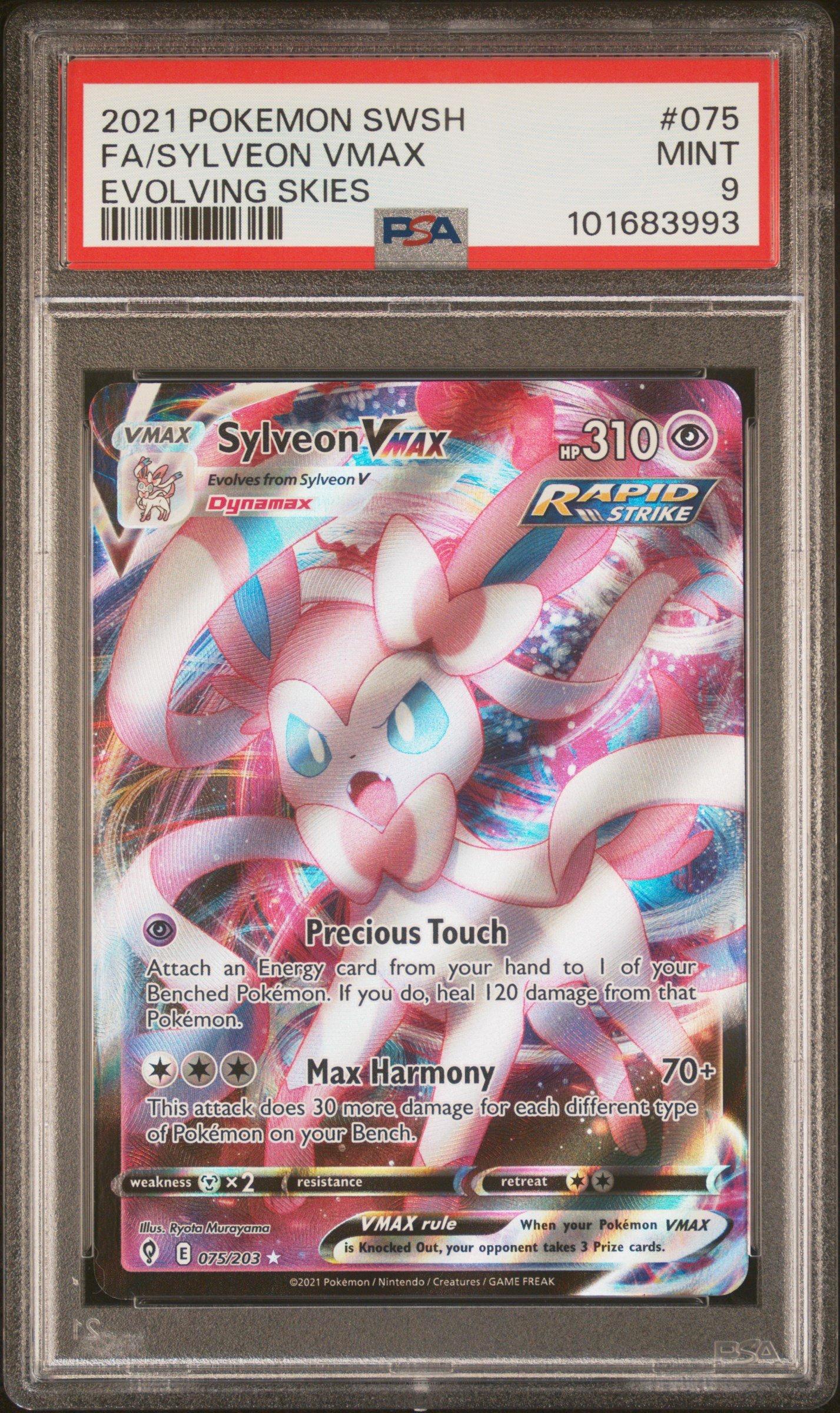 2021 Pokemon Sword & Shield Evolving Skies 075 Full Art/sylveon