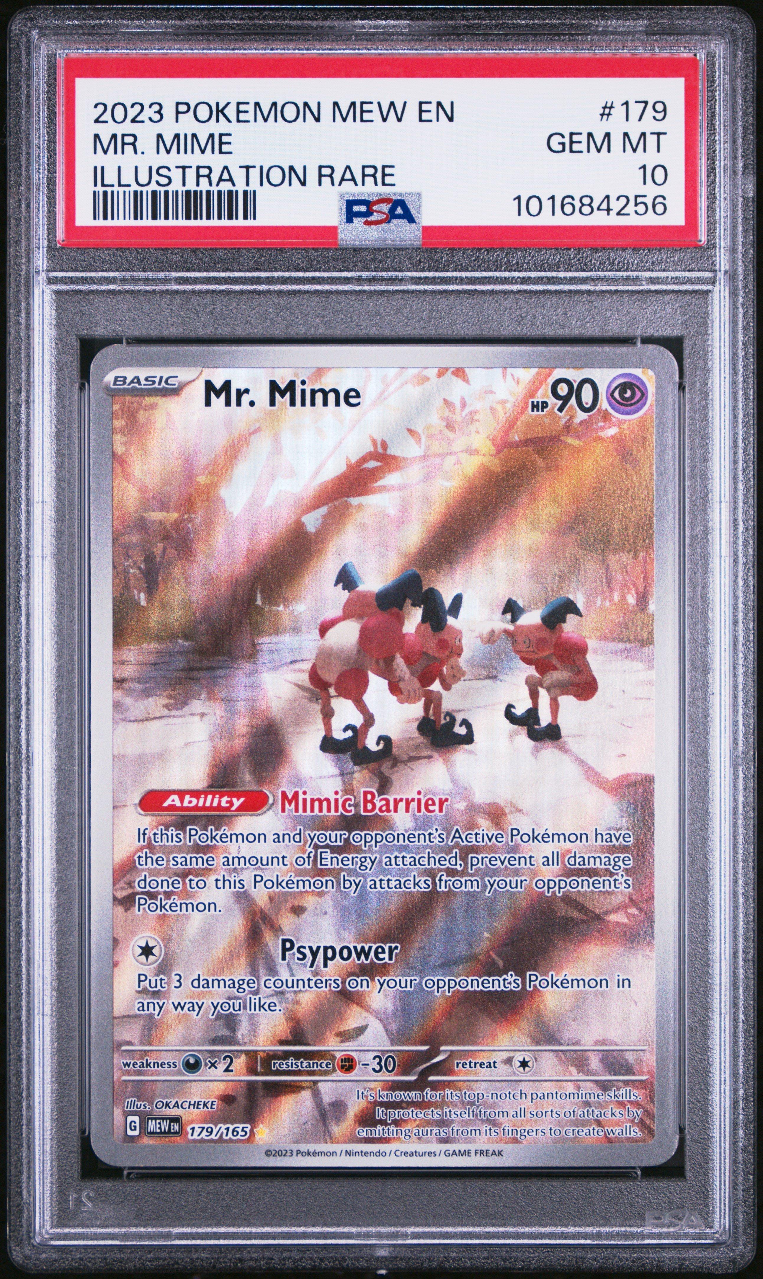 2023 Pokemon Mew En-151 179 Mr. Mime Illustration Rare PSA 10