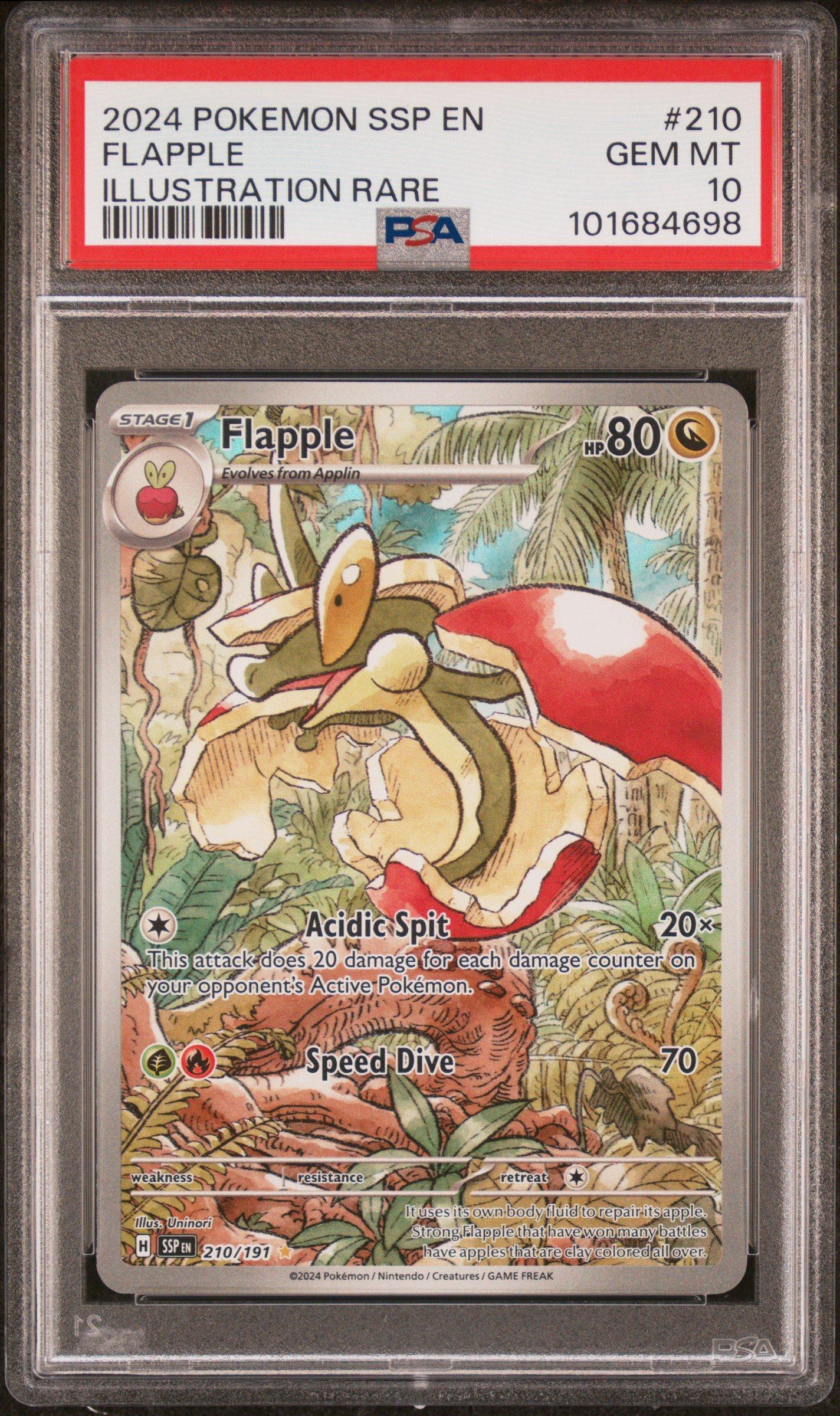 2024 Pokemon Ssp En-surging Sparks 210 Flapple Illustration Rare
