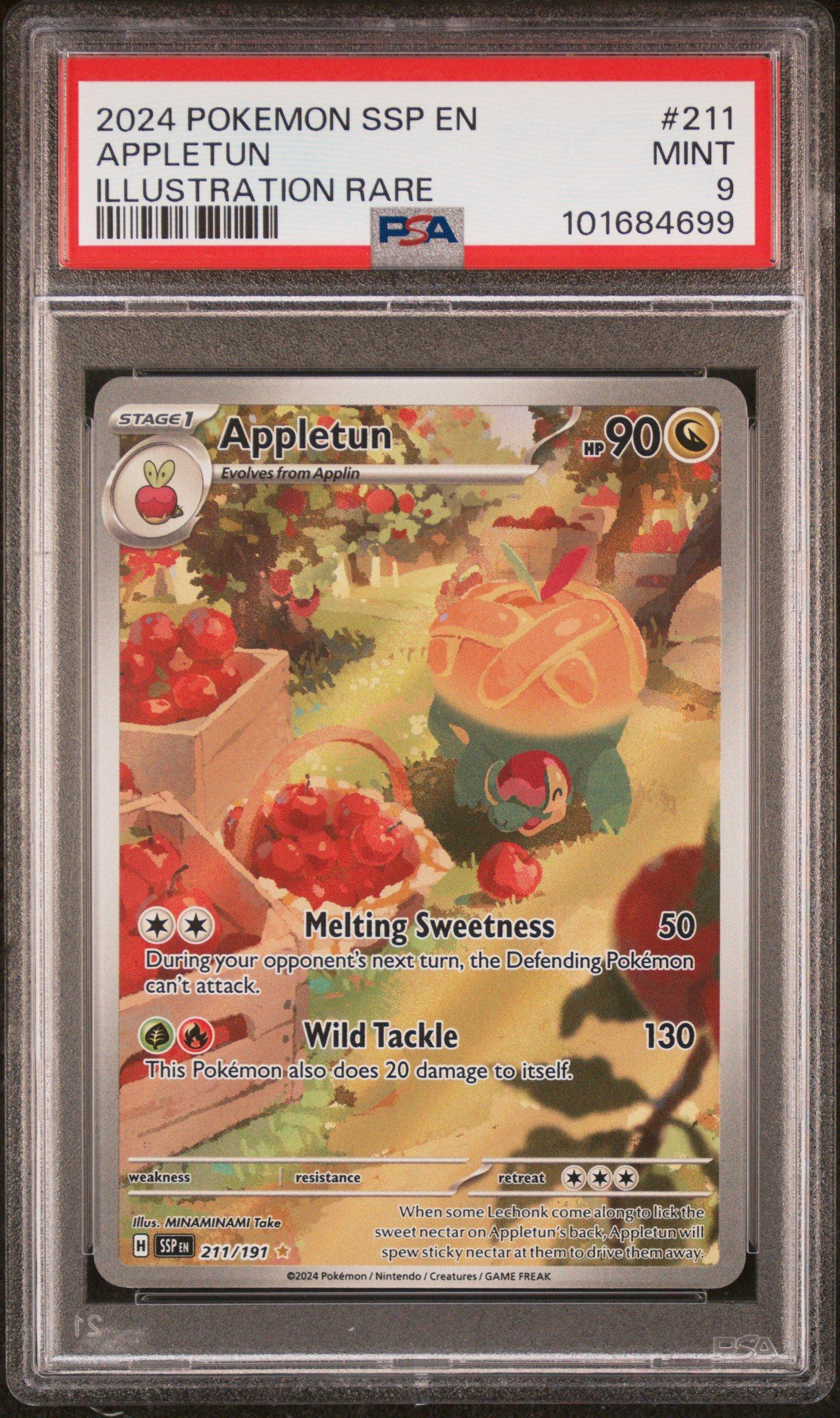 2024 Pokemon Ssp En-surging Sparks 211 Appletun Illustration Rare